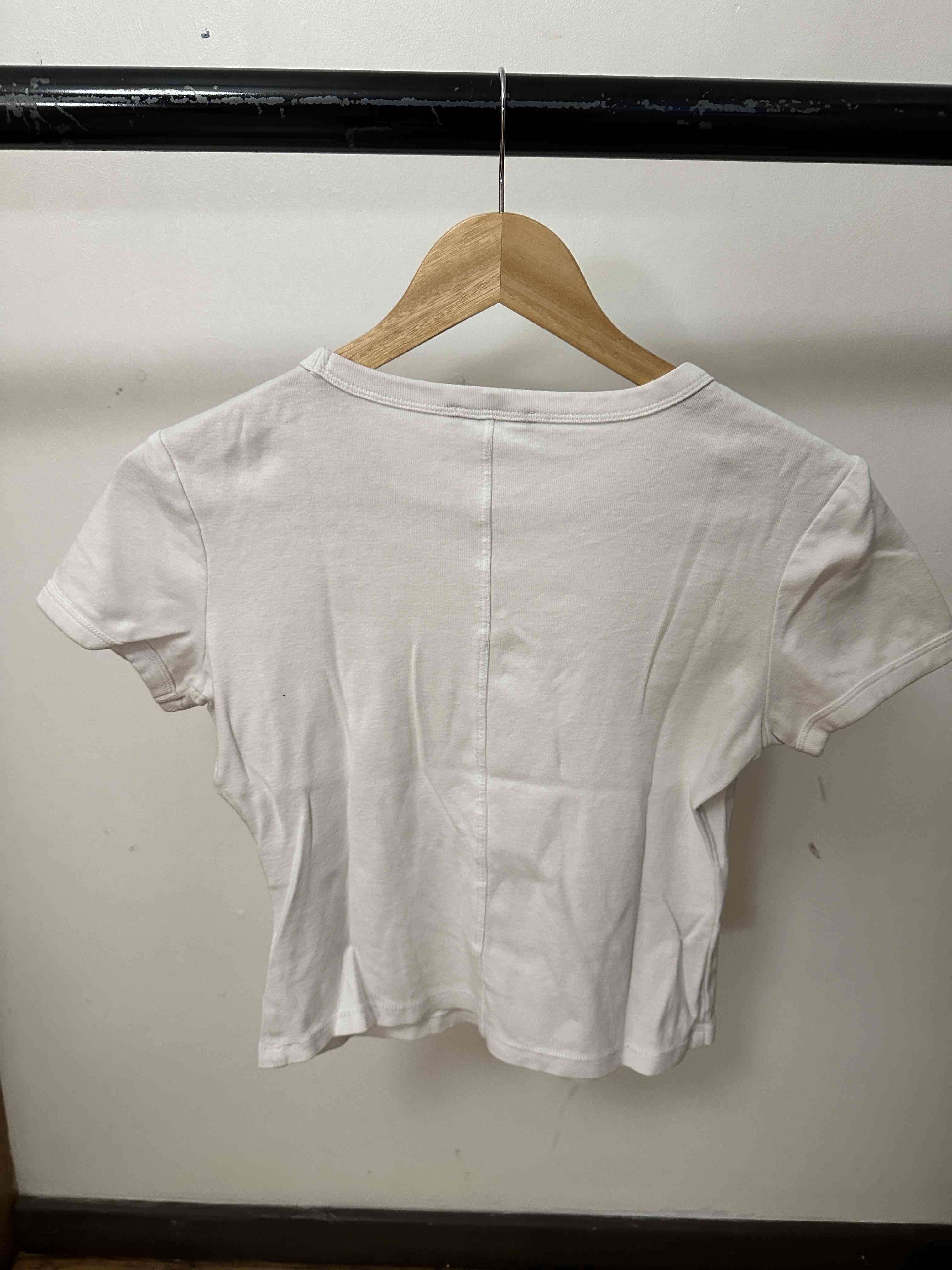 Polera blanca clásica Zara - miniatura 2