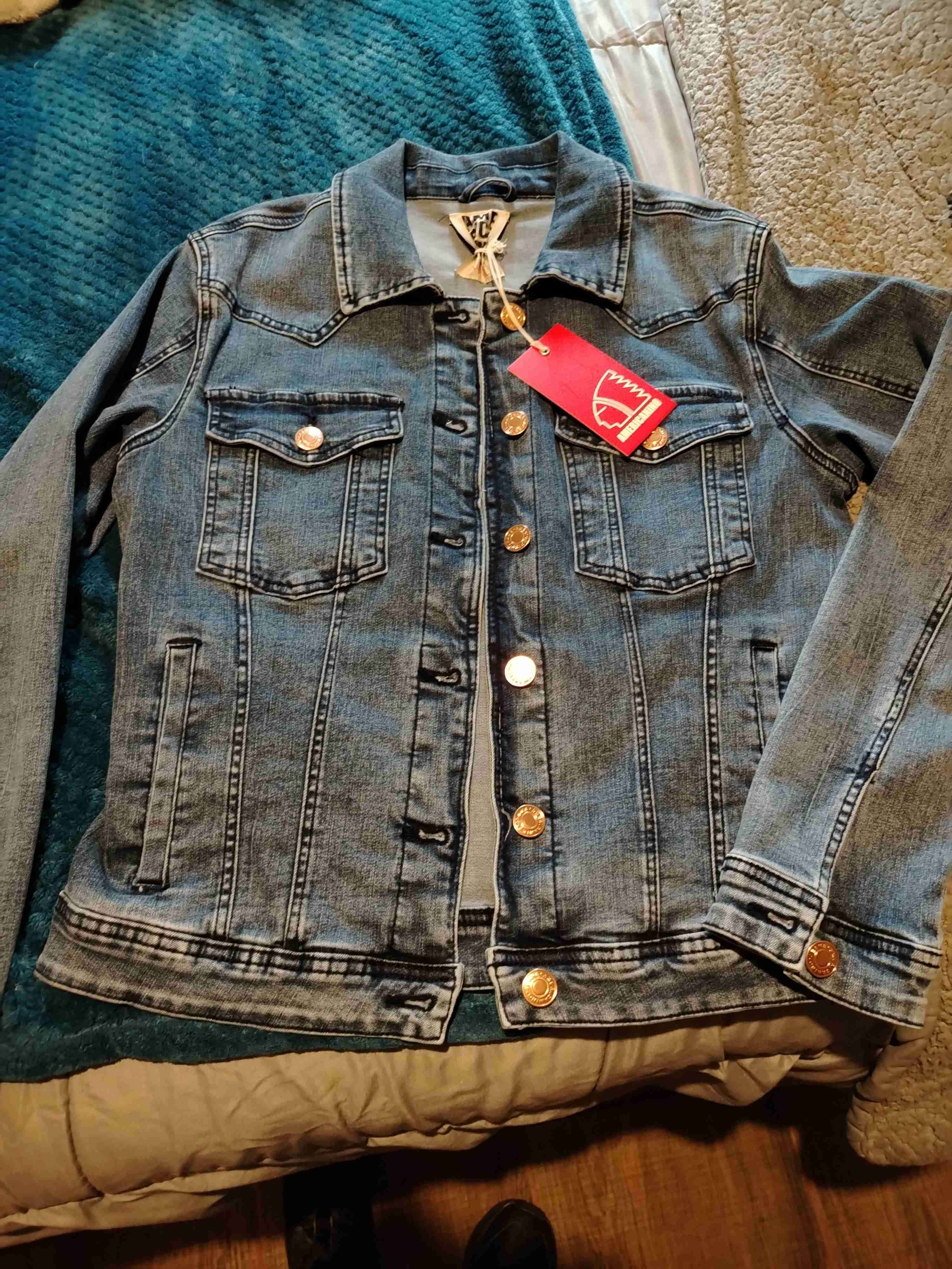 Chaqueta de mezclilla con etiqueta - miniatura 1