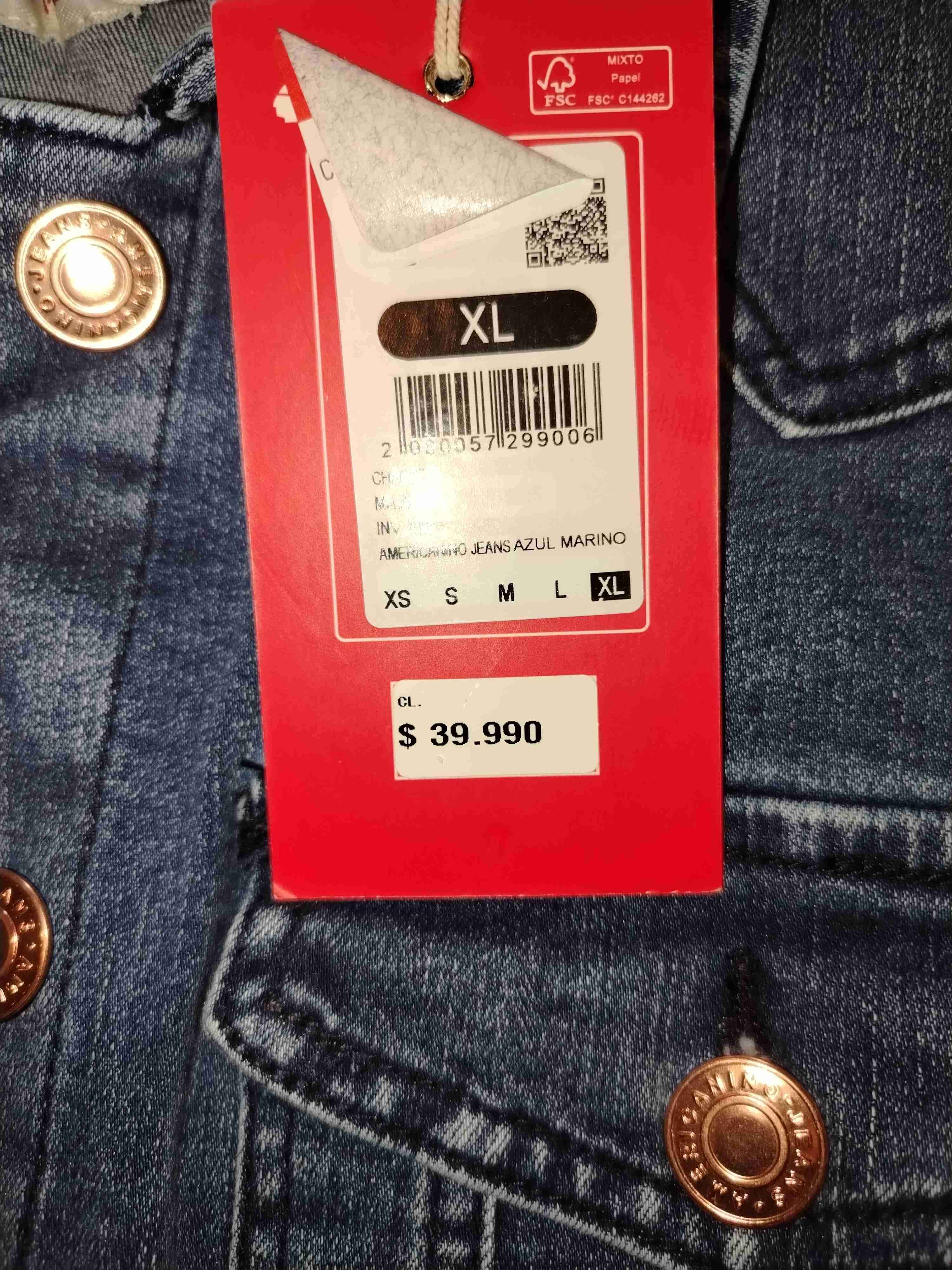 Chaqueta de mezclilla con etiqueta - miniatura 2