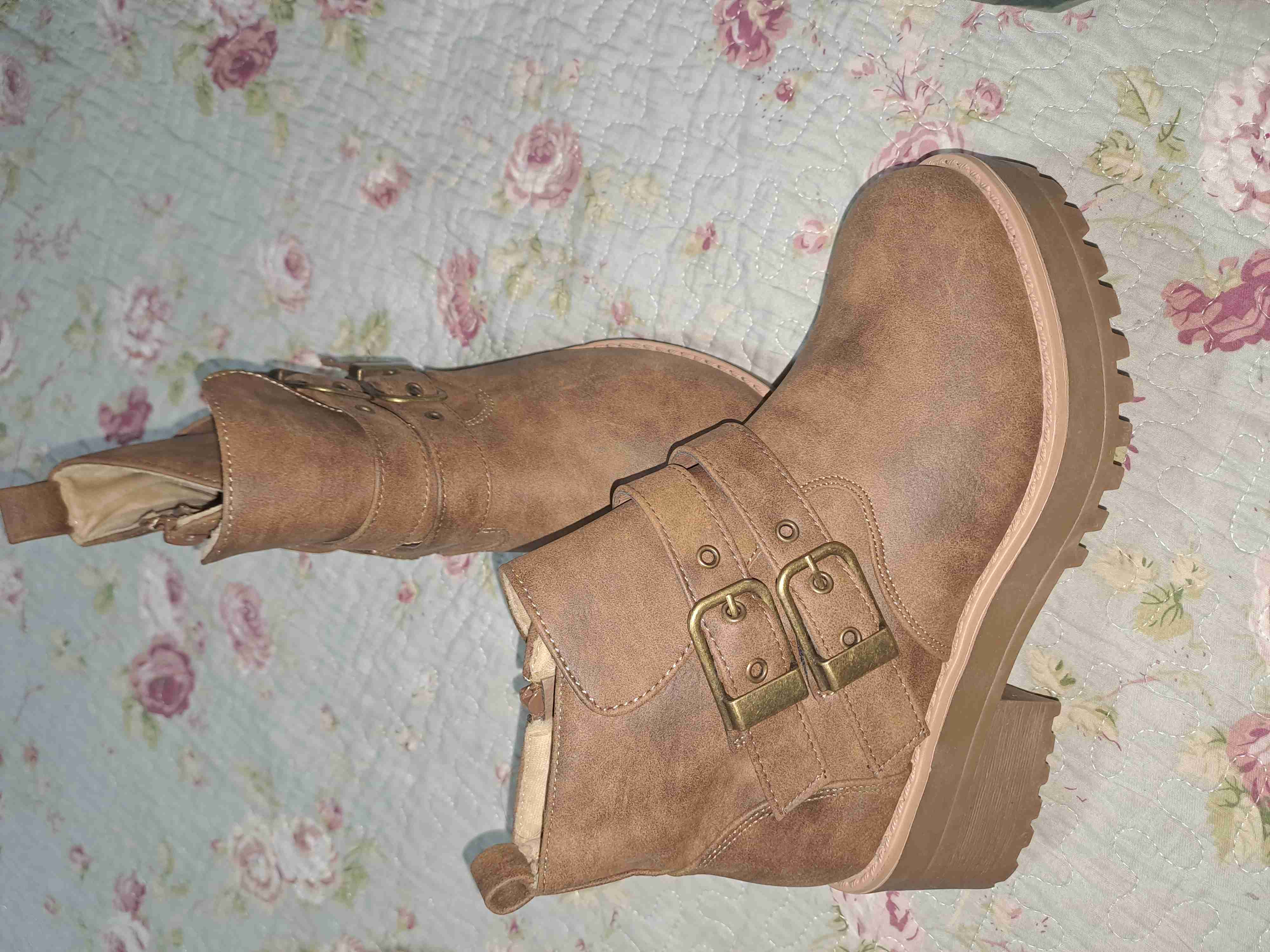 Botines marrones con hebillas - miniatura 2