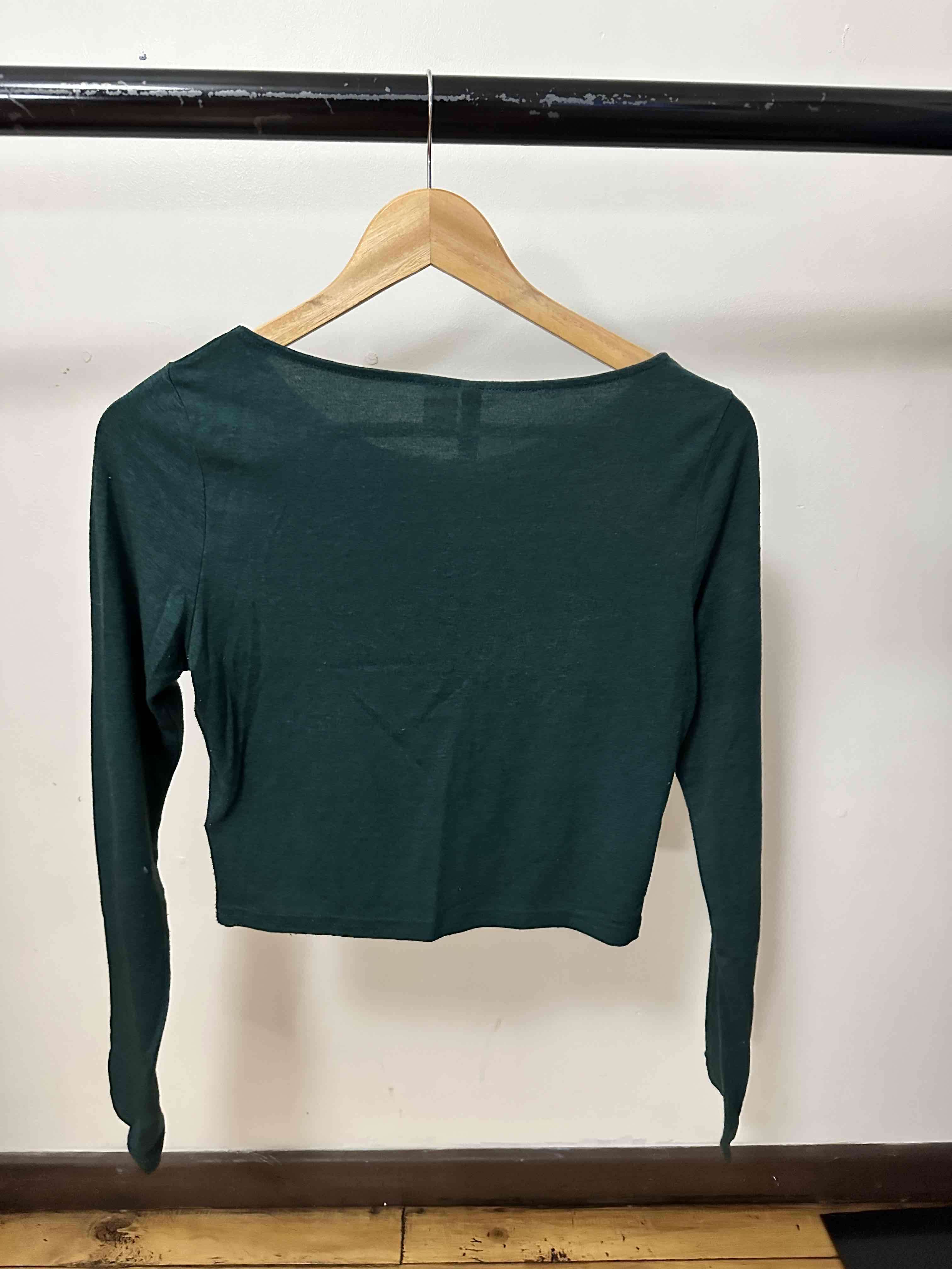 Polera manga larga verde oscuro - miniatura 2