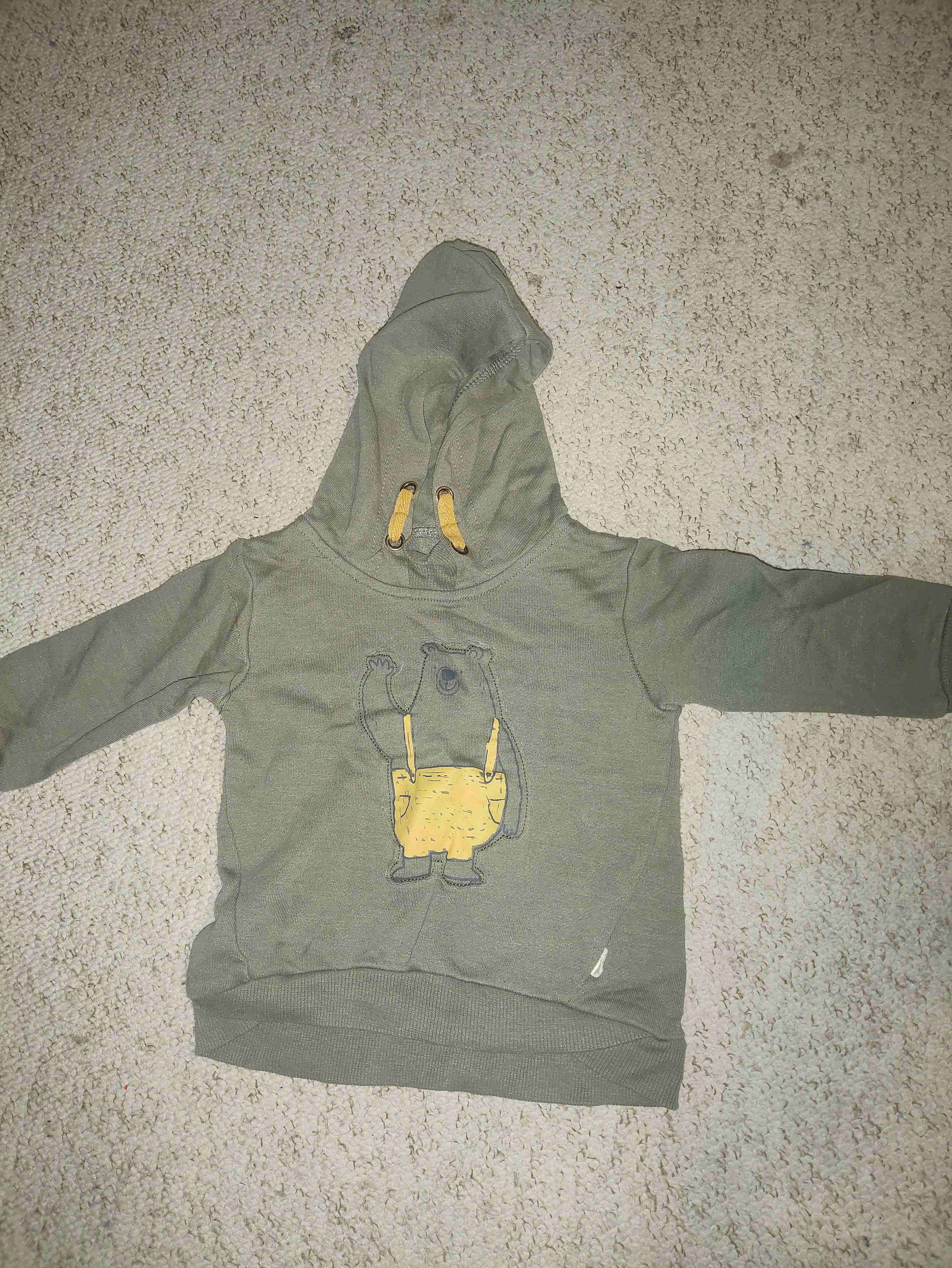 Polerón infantil verde con oso