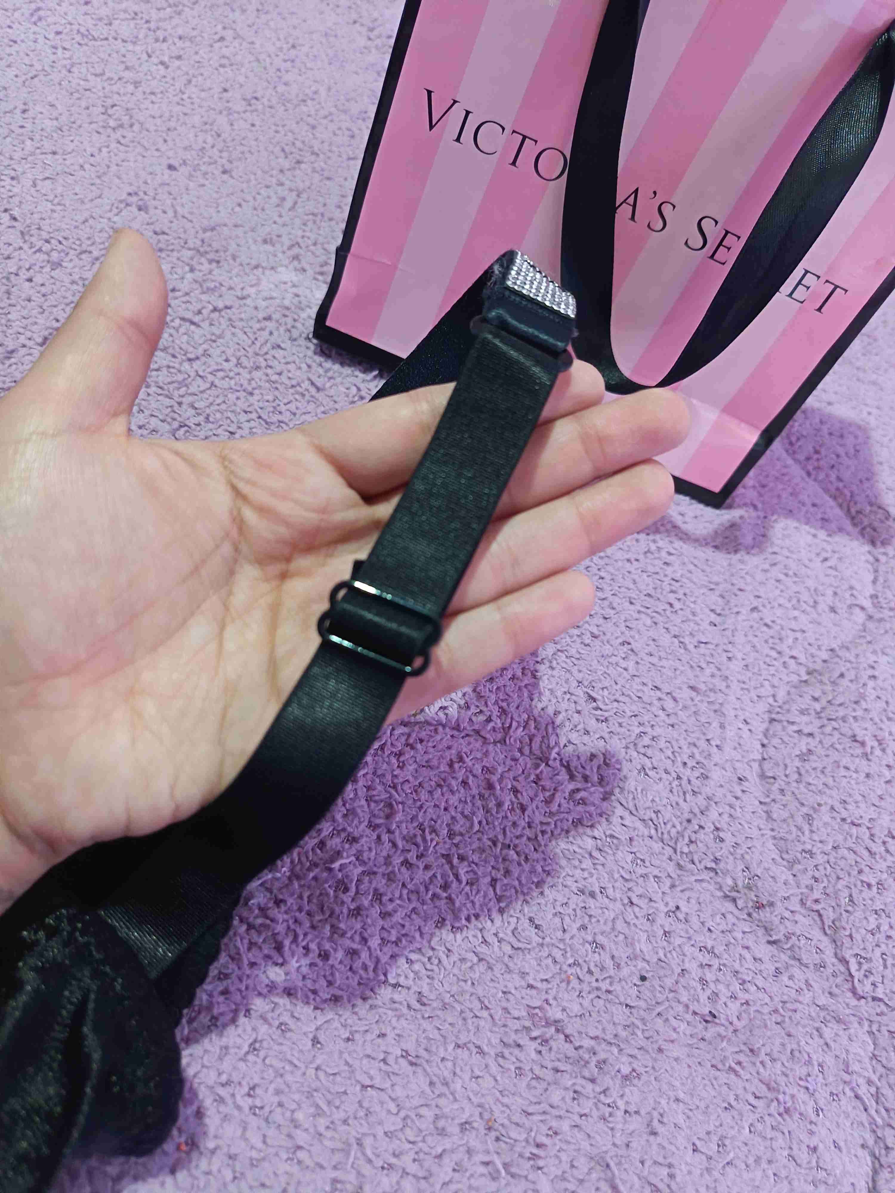 Conjunto lencería negro con brillantes XL - miniatura 5