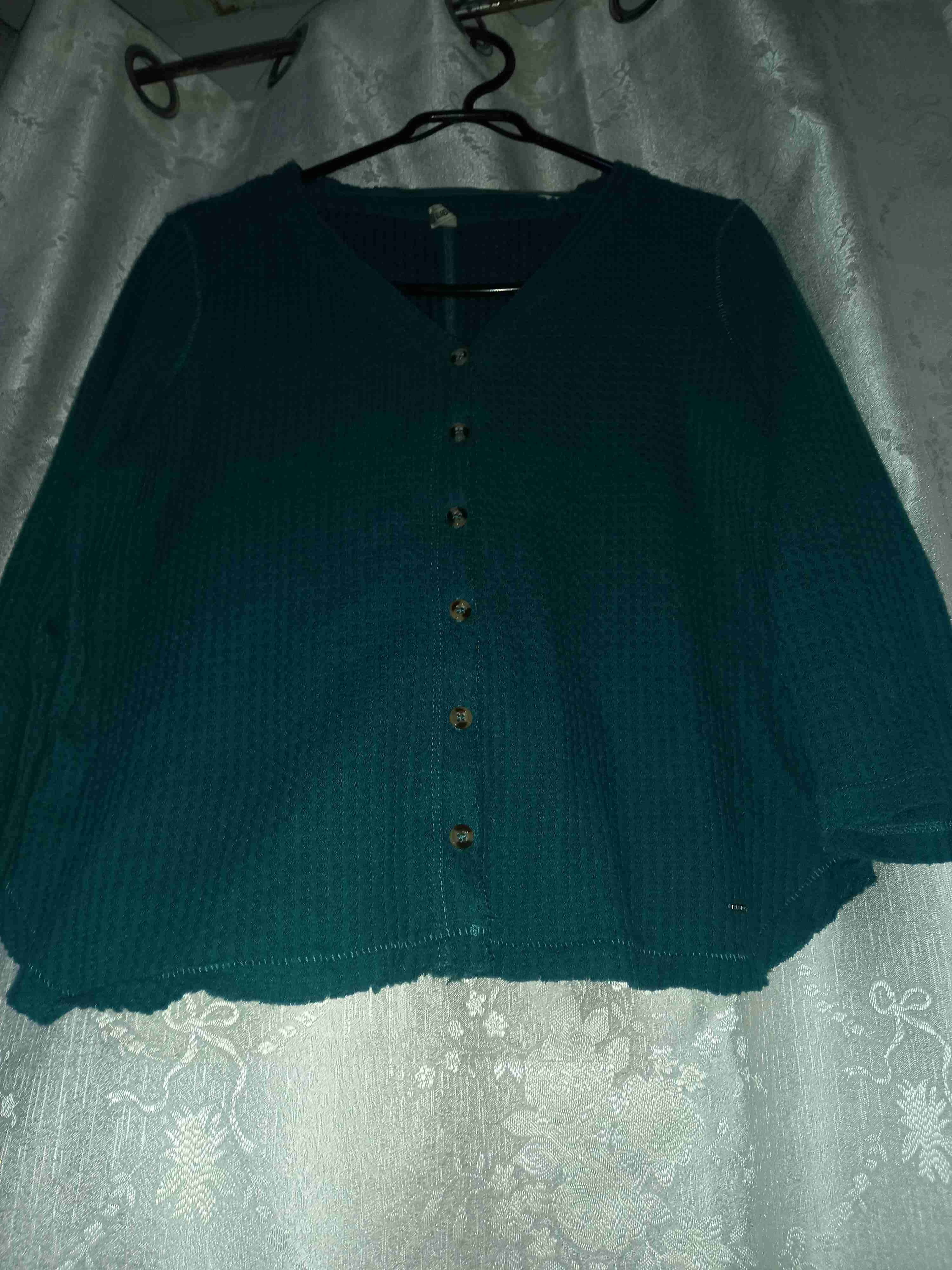 Cardigan de lana azul oscuro