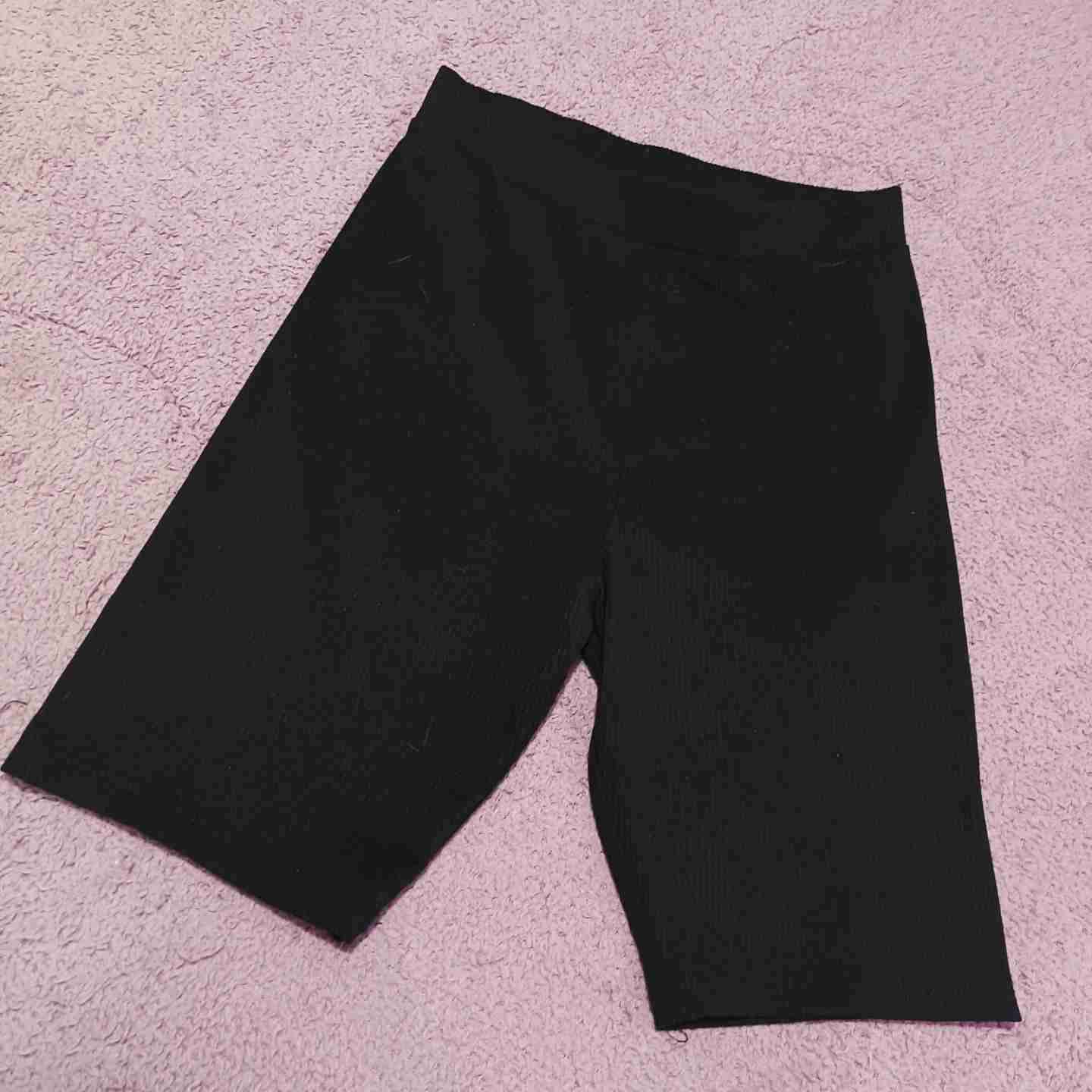 Shorts deportivos negros biker - miniatura 1