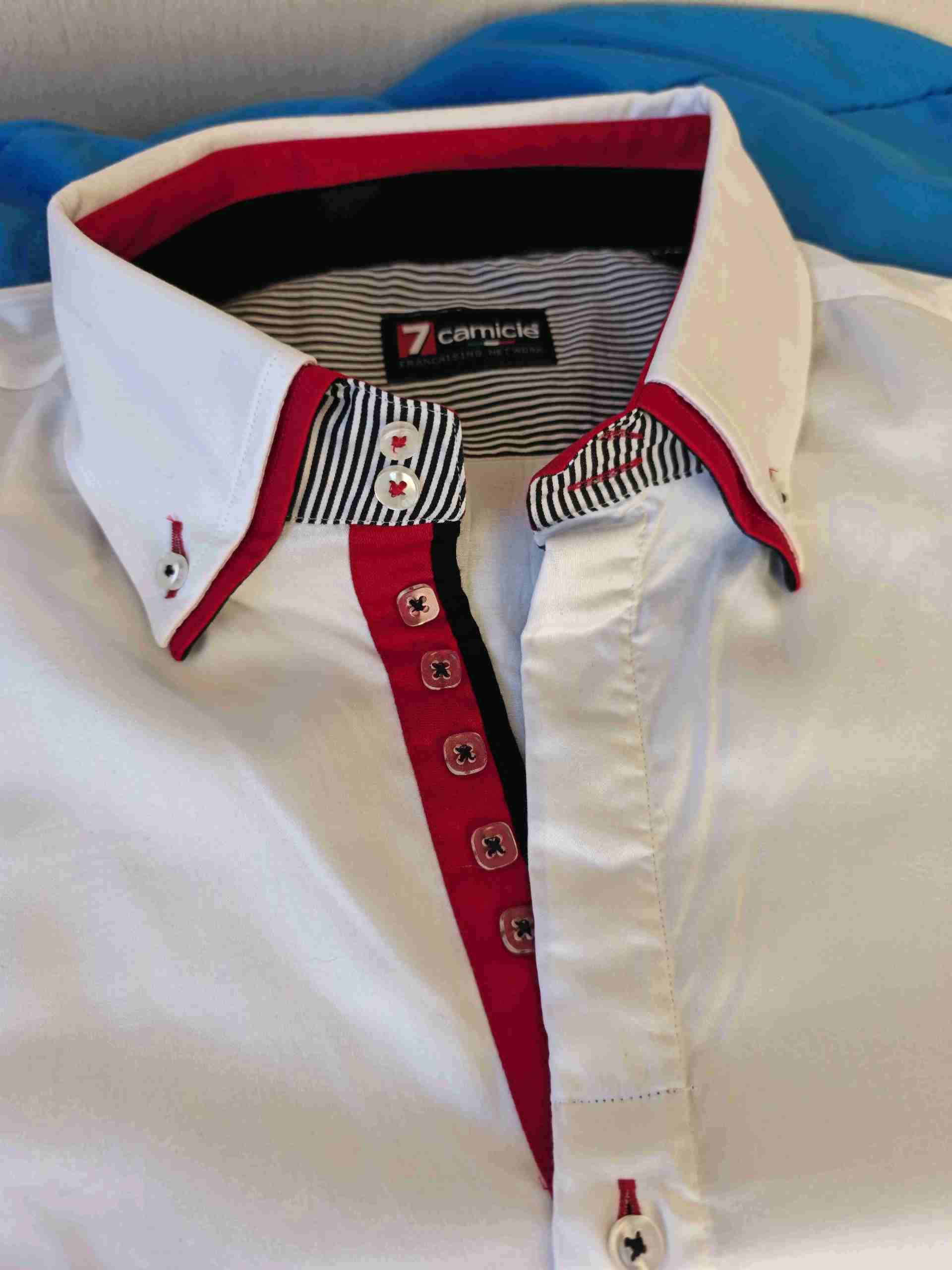 Camisa hombre blanca elegante - miniatura 3