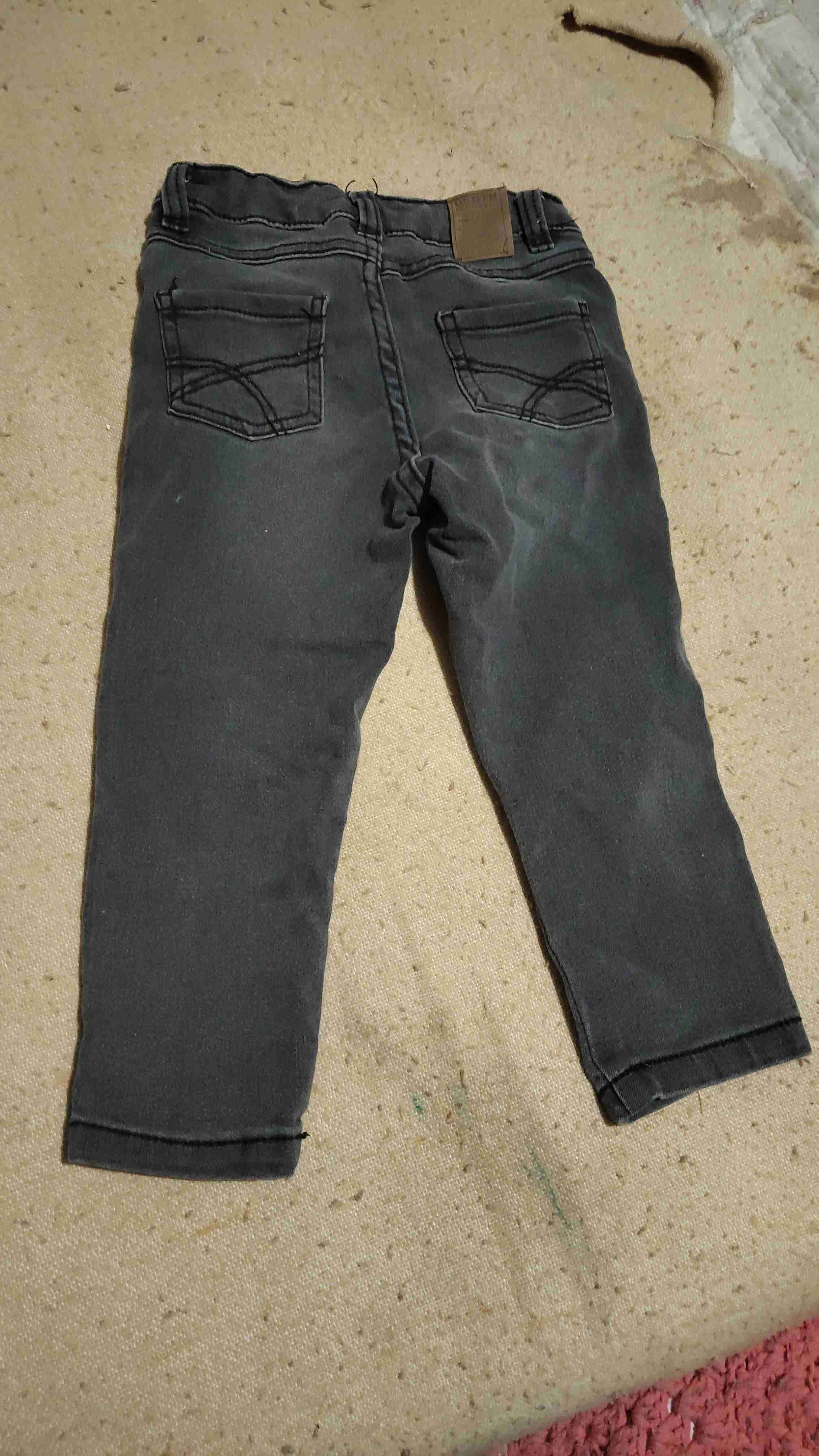 Jeans slim gris Tribu talla 3 - miniatura 2