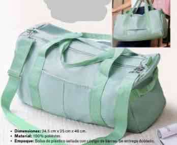 Bolso deportivo verde pastel