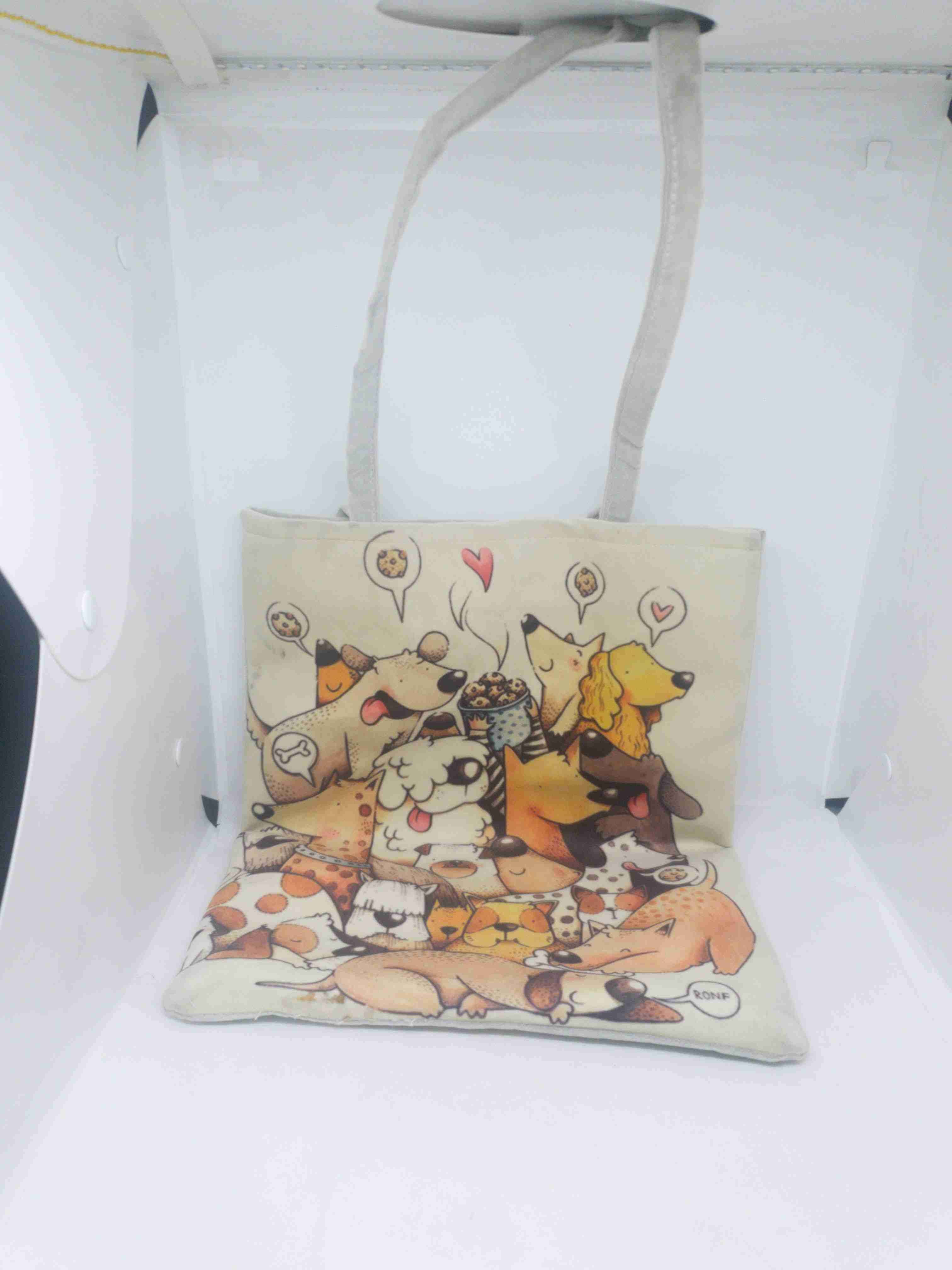 Bolso tote estampado perros - miniatura 1
