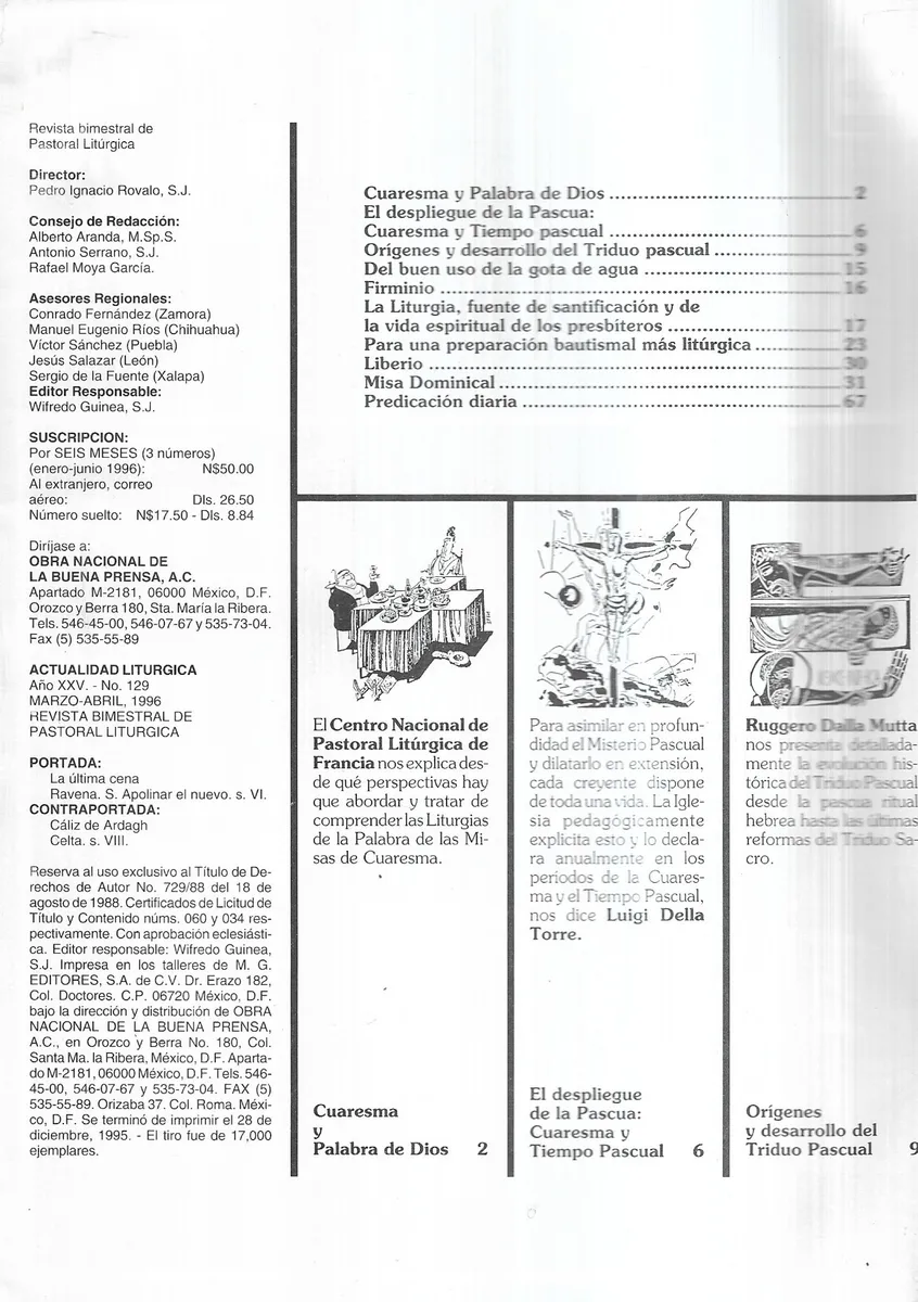 Revista Actualidad Litúrgica 1996 / n° 128 - miniatura 2