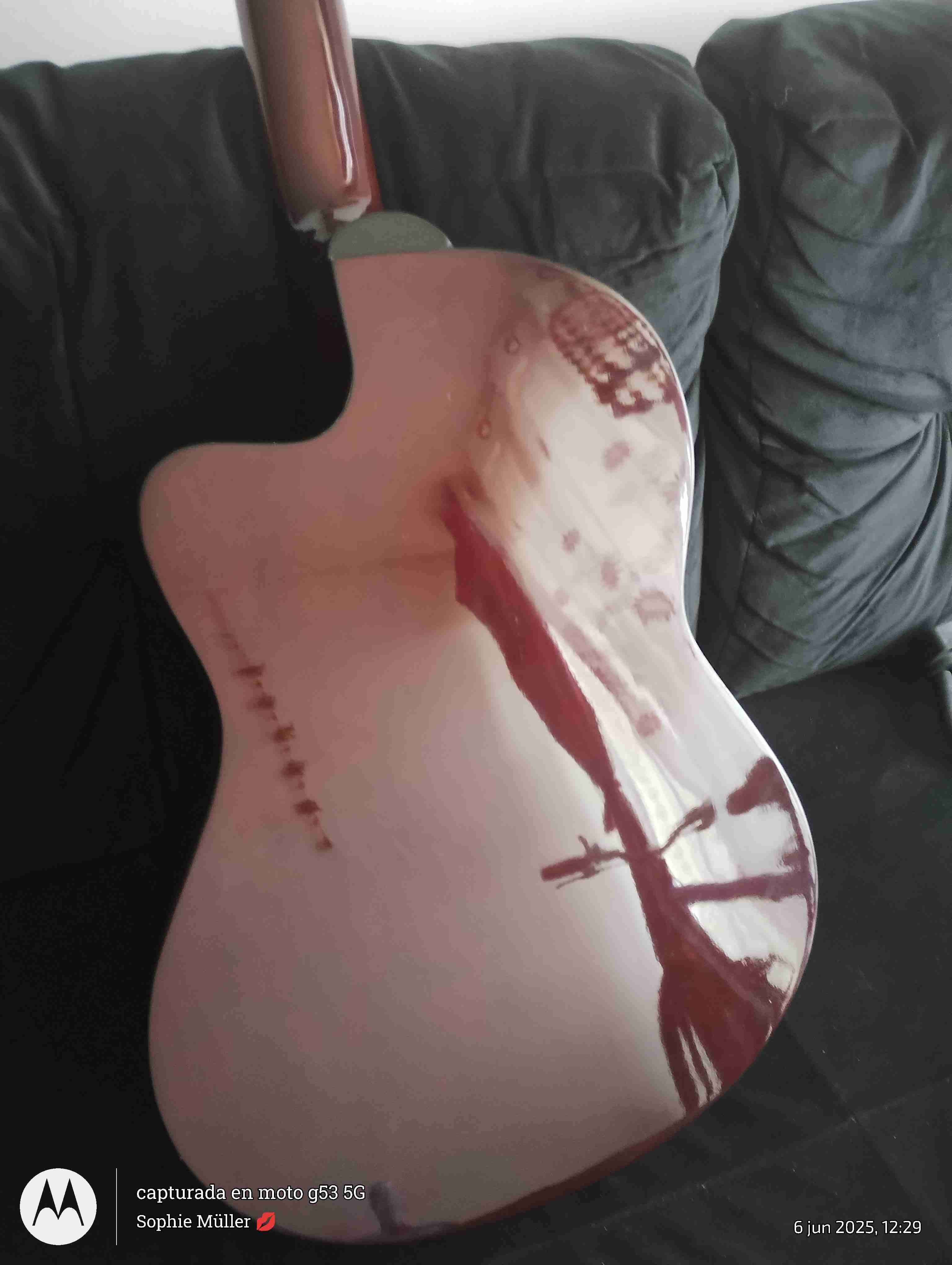 Guitarra acústica Ibanez con funda y accesorios. - miniatura 5