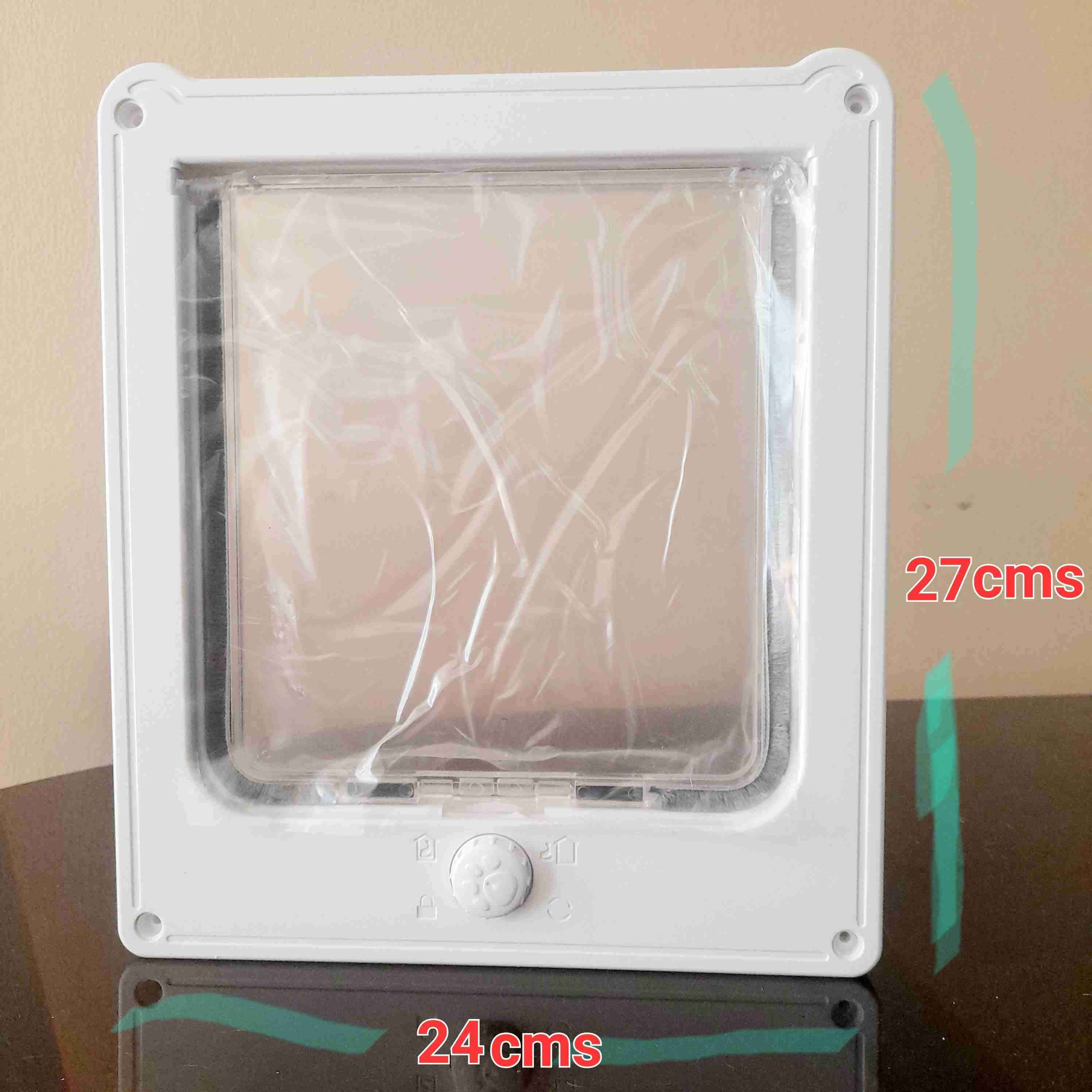 Puerta para mascotas blanca - miniatura 3