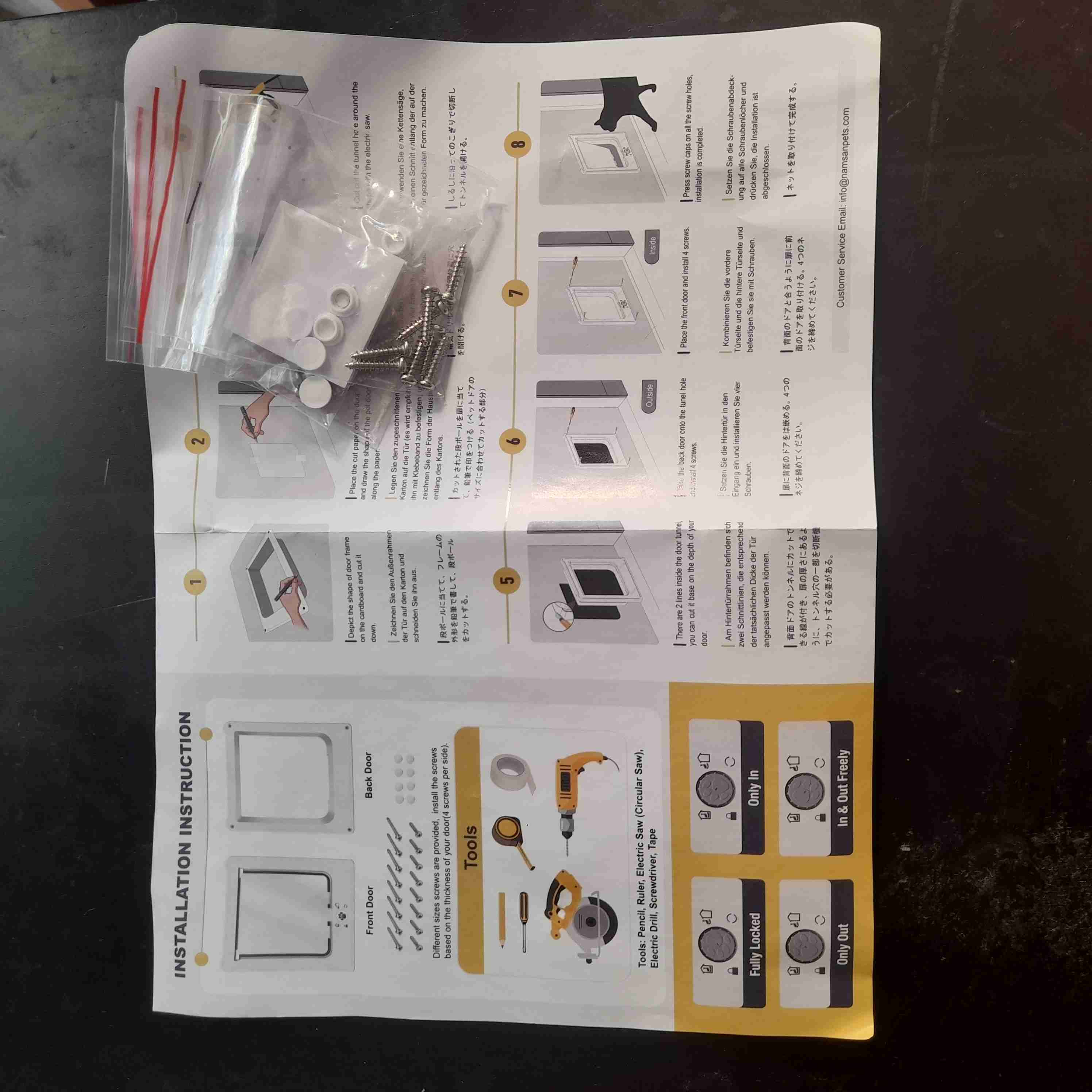 Puerta para mascotas blanca - miniatura 4