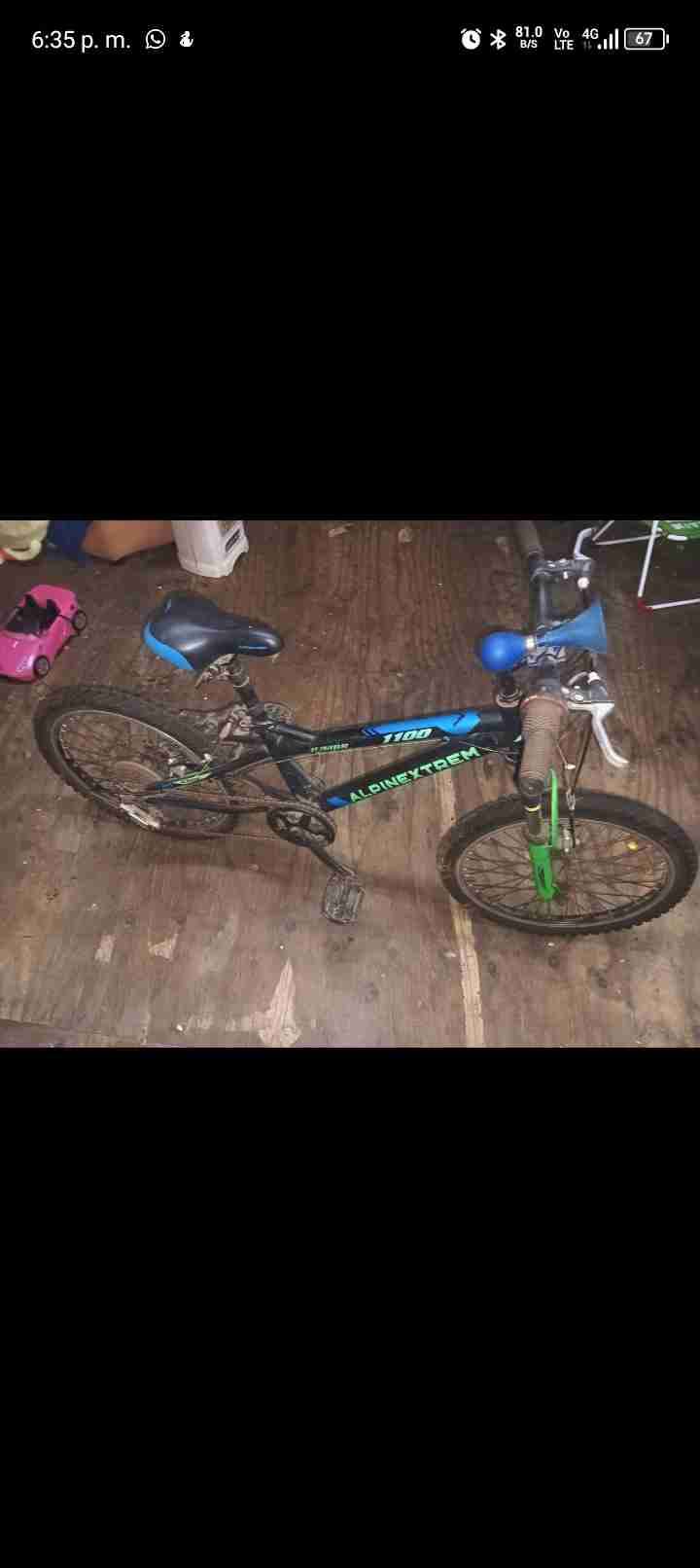 Bicicleta AlpineXtreme negra y verde - miniatura 2