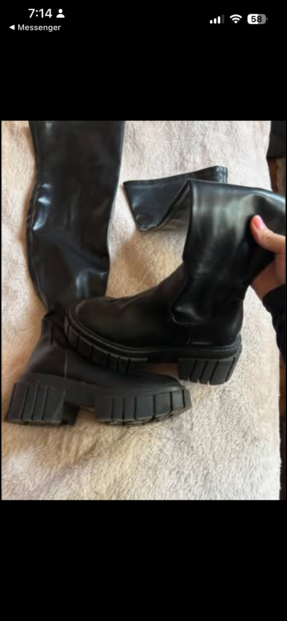 Botas de cuero negras - miniatura 2