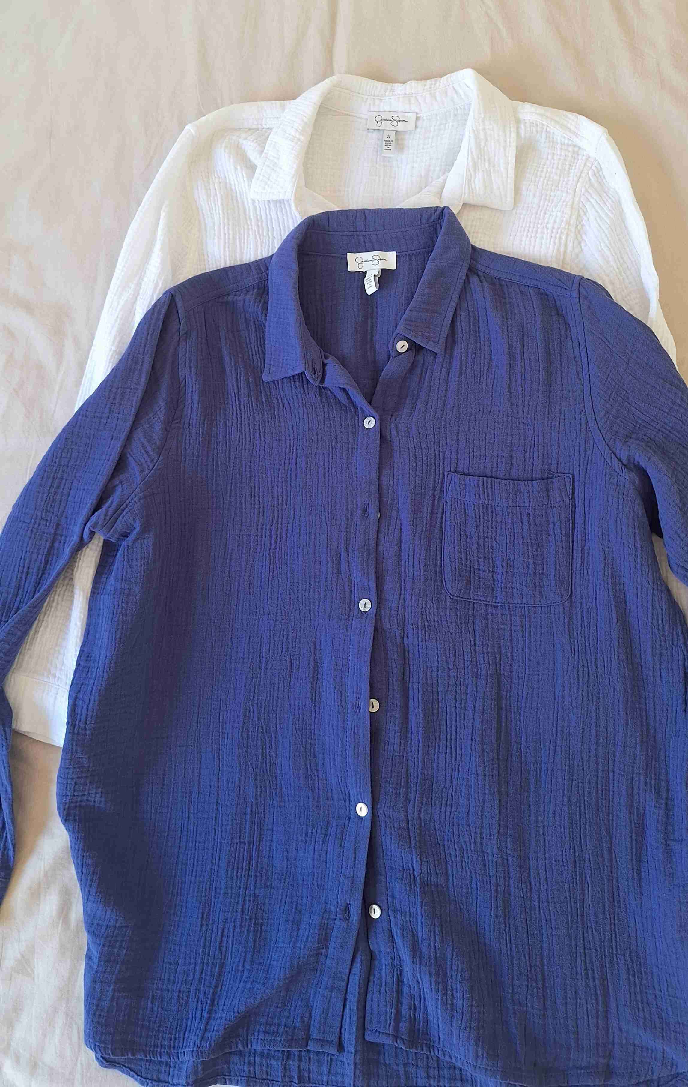 Blusa azul de mujer - miniatura 2