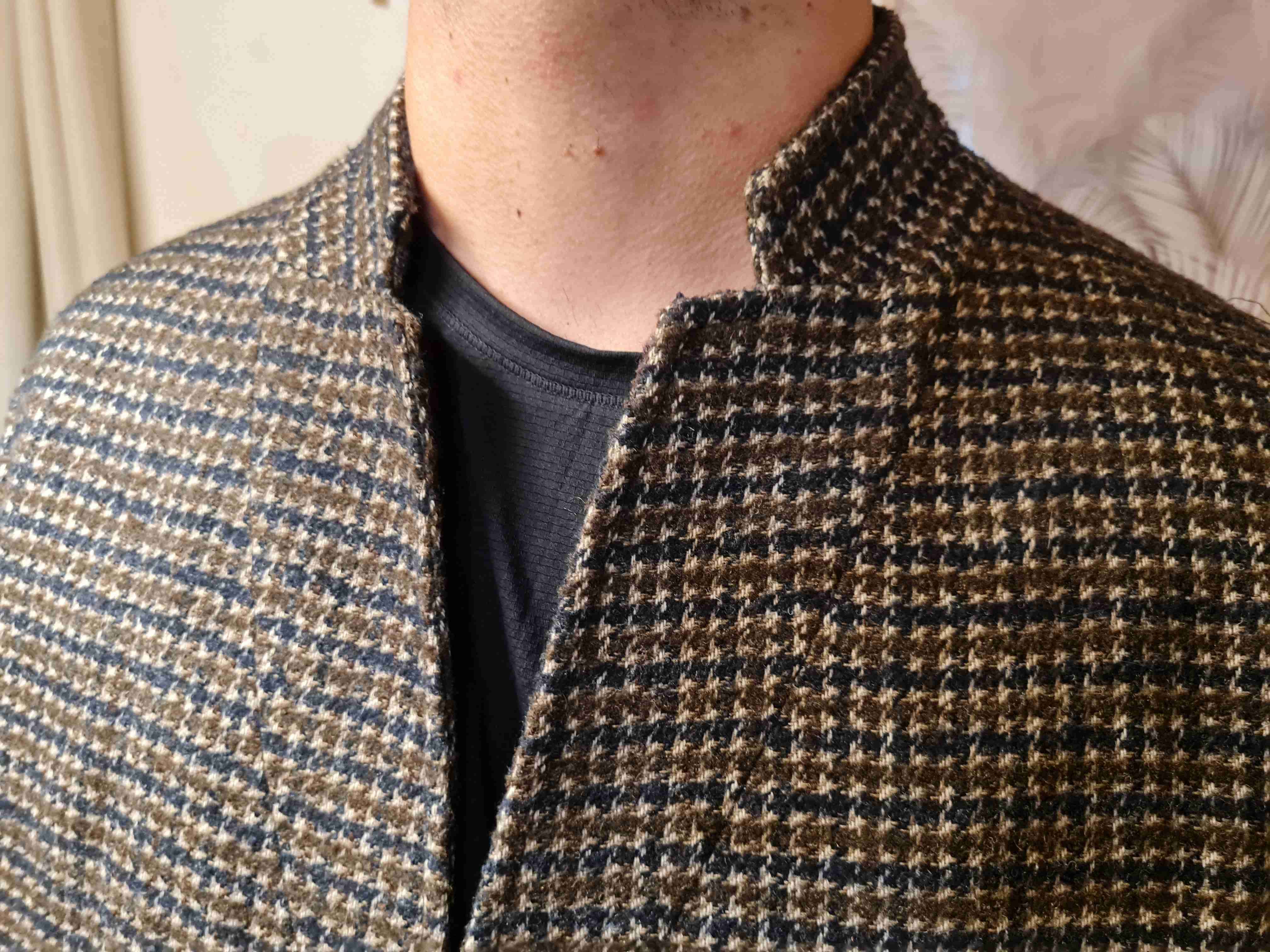 Abrigo de lana a cuadros - miniatura 2