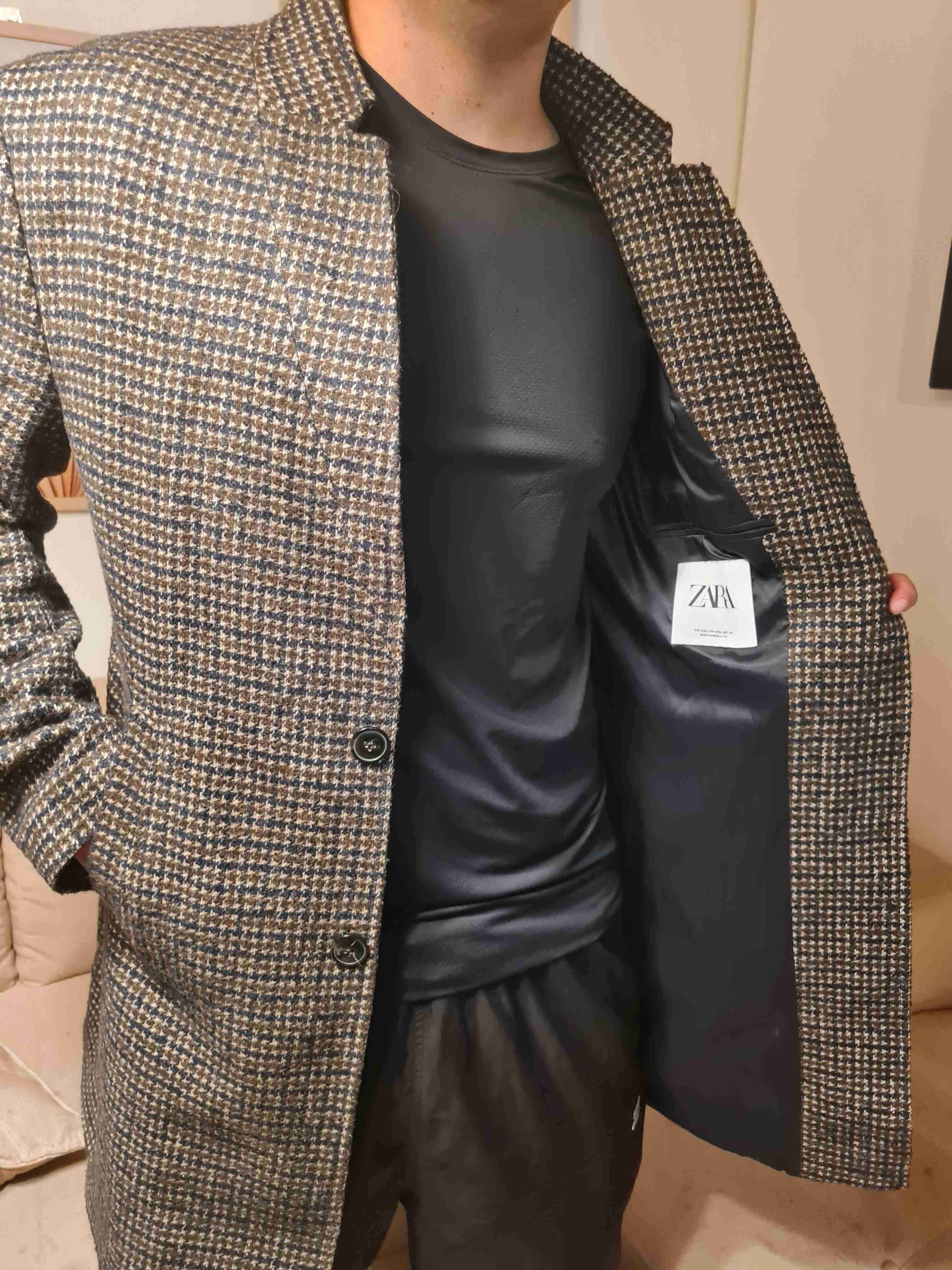 Abrigo de lana a cuadros - miniatura 3