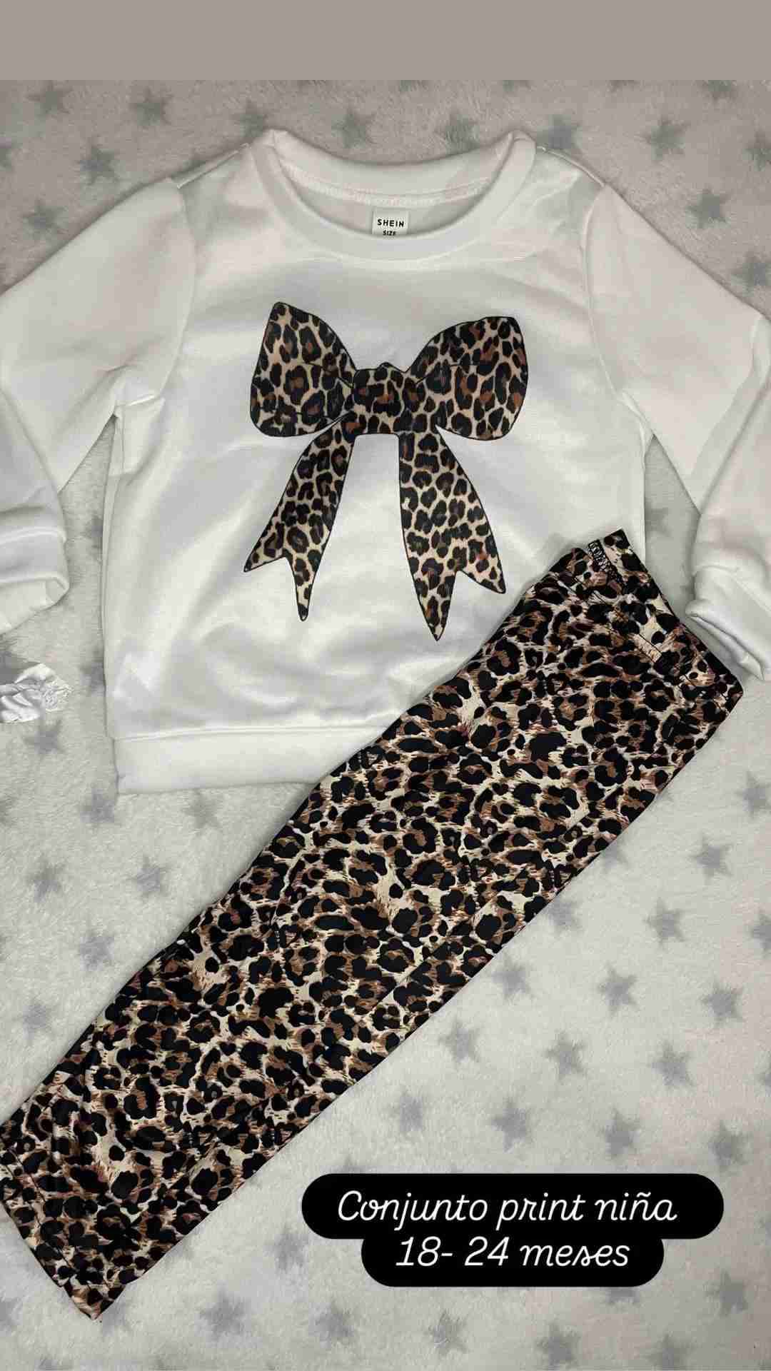 Conjunto infantil lazo leopardo - miniatura 2