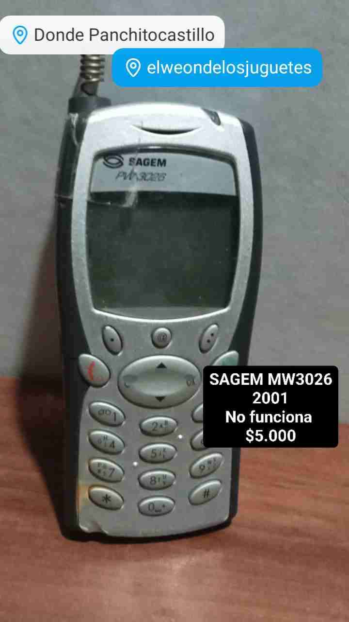 Celular Sagem MW3026 2001 y otros - miniatura 1
