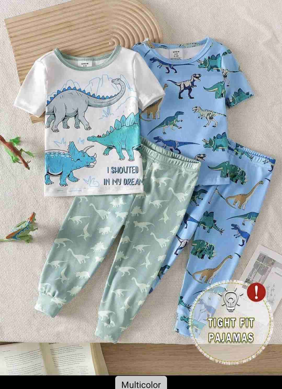 Pijama infantil dinosaurios (AZUL)