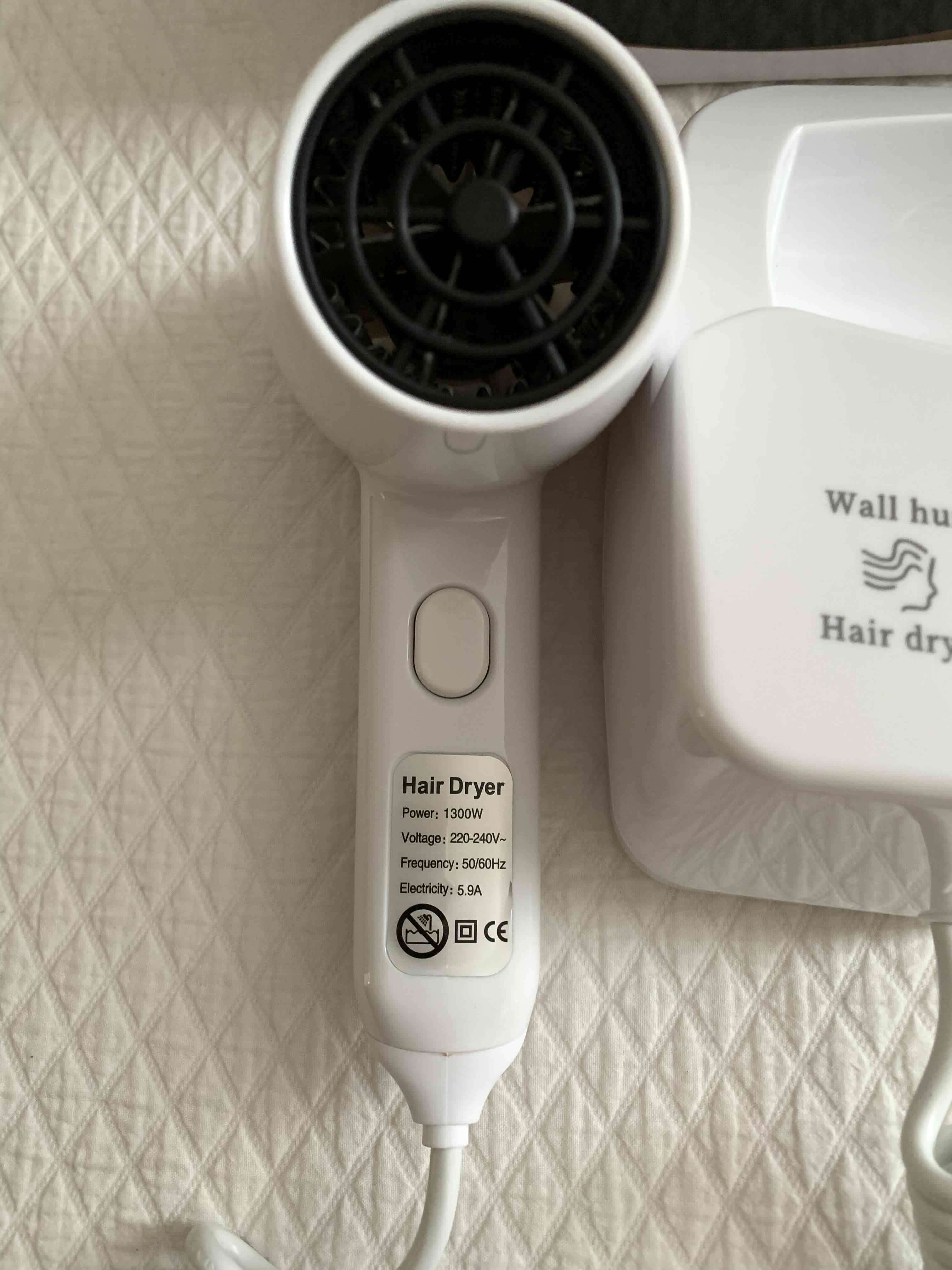 Secador De Cabello Con Soporte A La Pared Y Enchu - miniatura 2