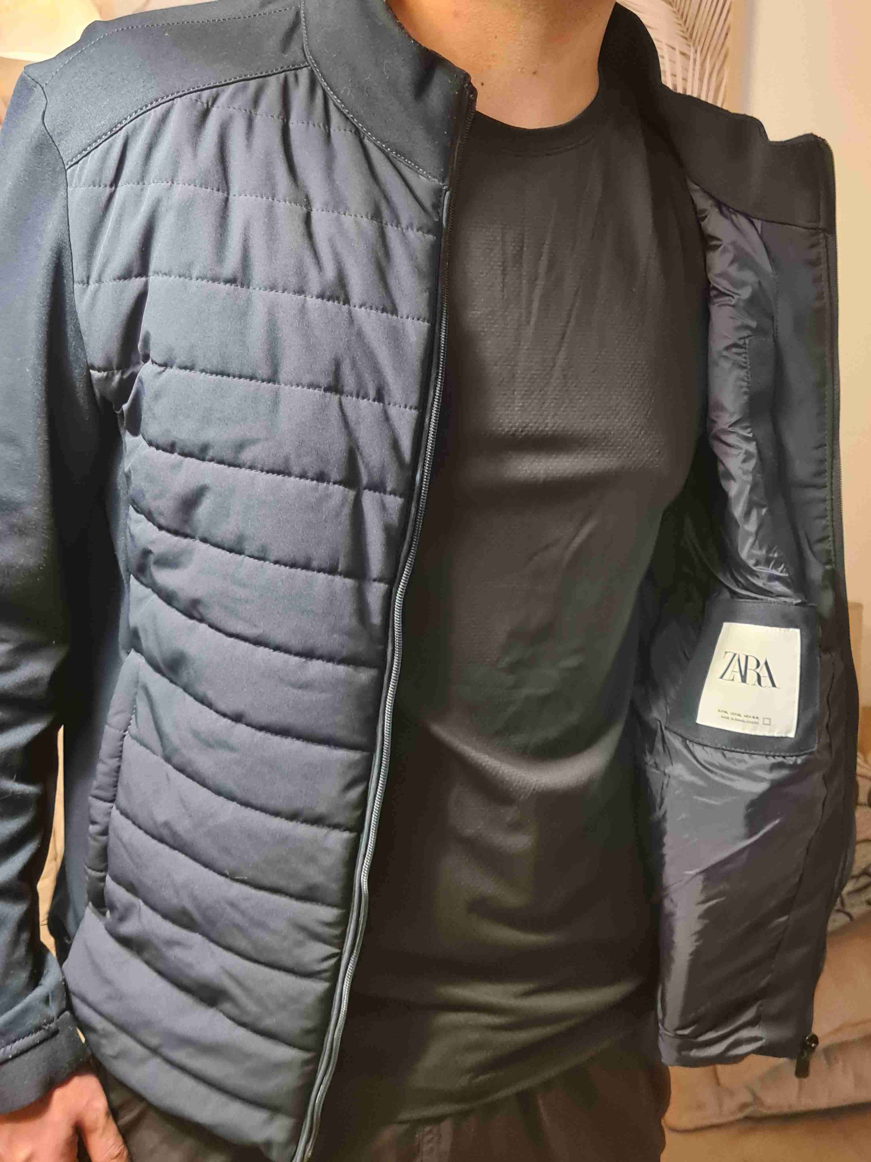 Chaqueta acolchada negra Zara