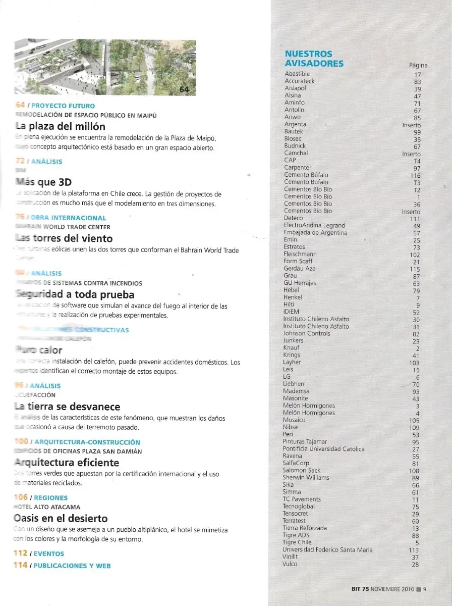 Revista Bit N° 75 / Noviembre - Diciembre 2010 - miniatura 2