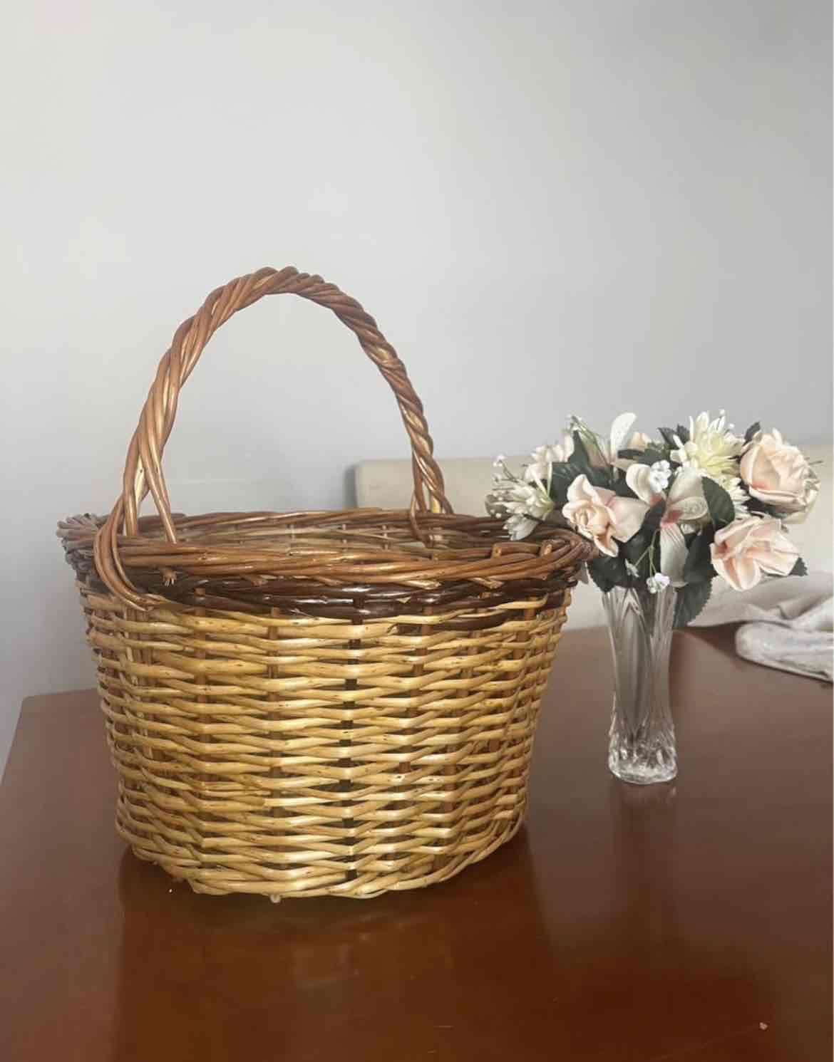 Canasta de mimbre grande
