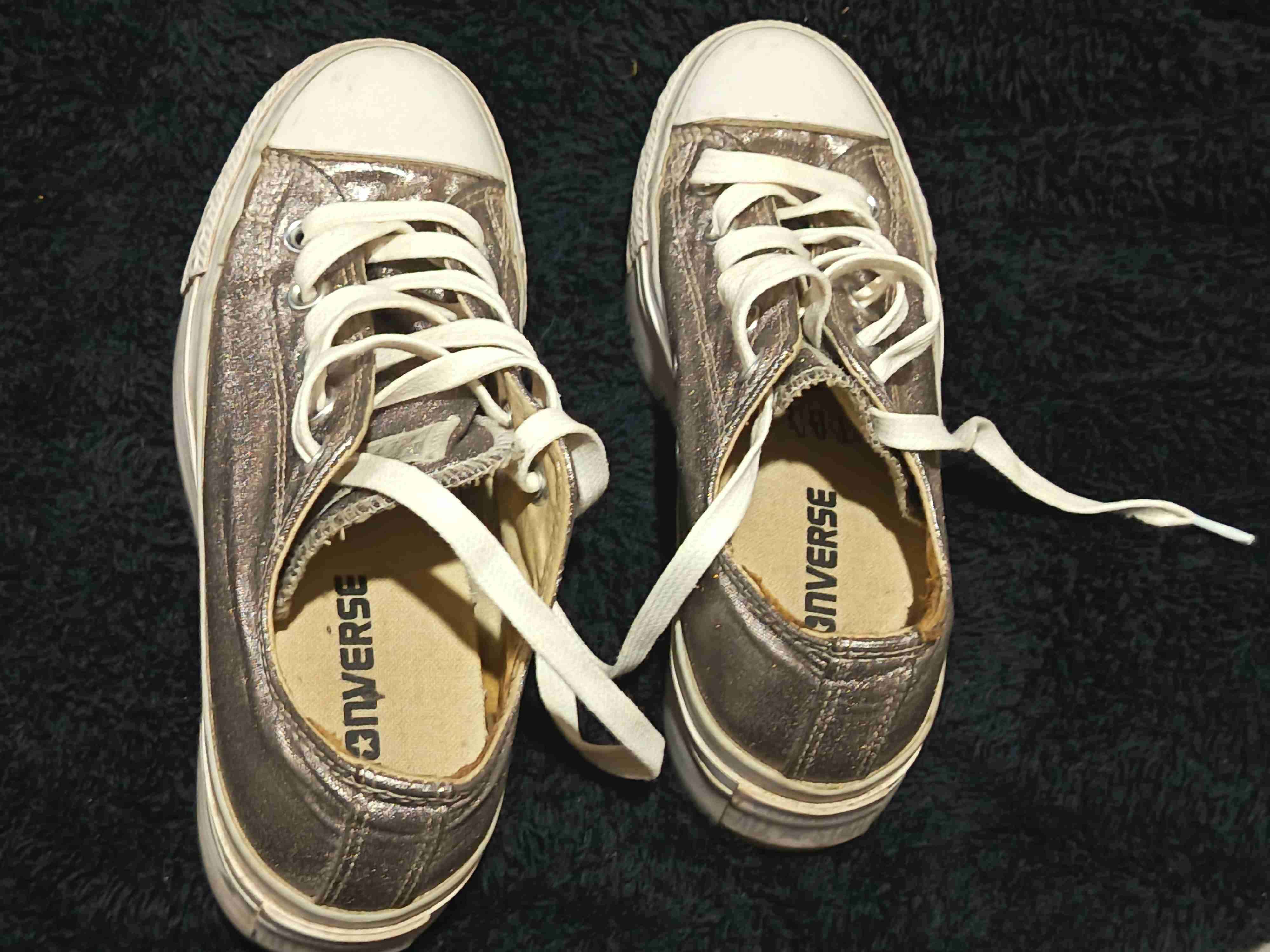 Zapatillas plateadascon plataforma - miniatura 2