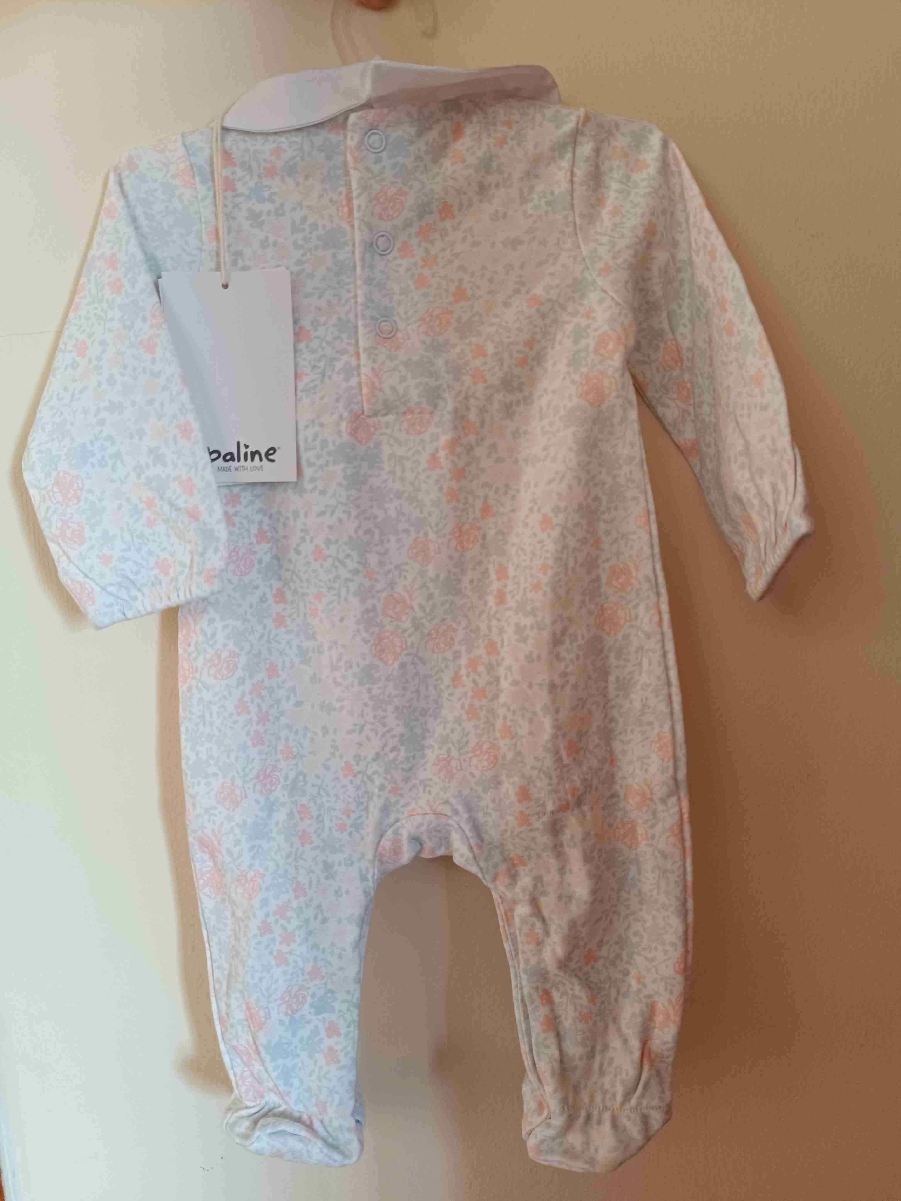 Enterito bebé floreado Opaline - miniatura 3