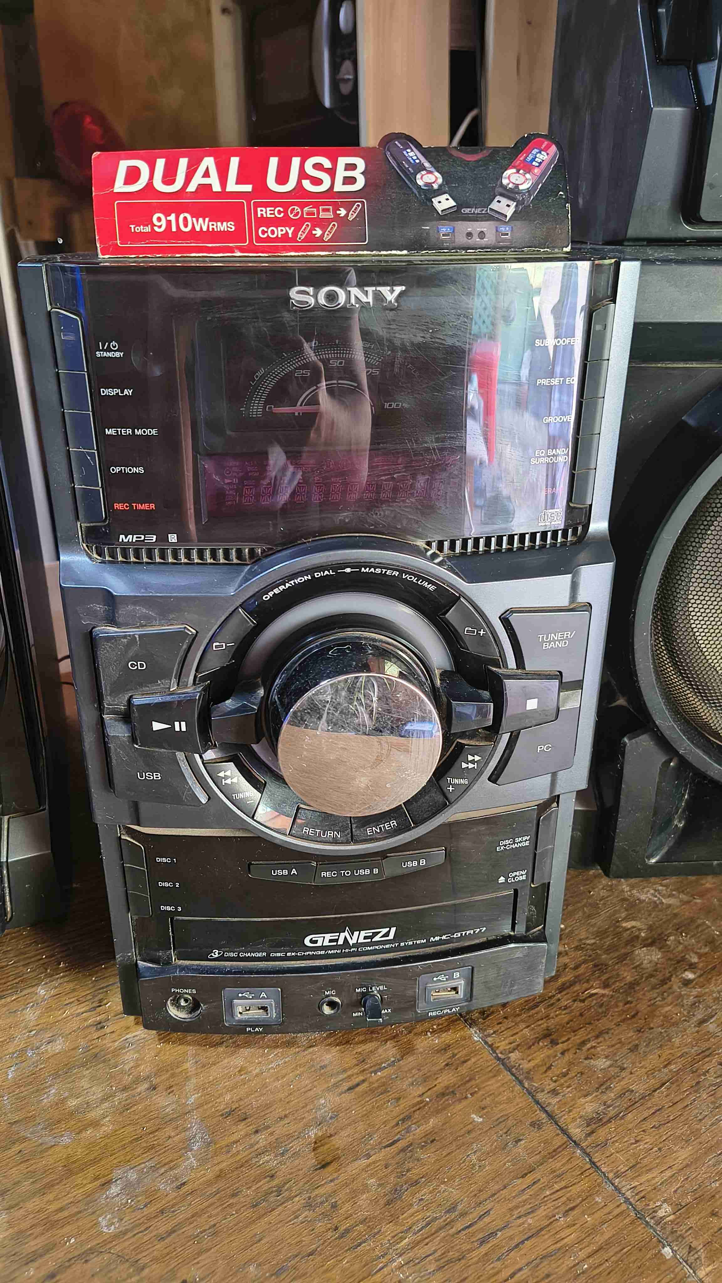 Equipo de música genezi MHC-GTA 77 UNA BESTIA - miniatura 1