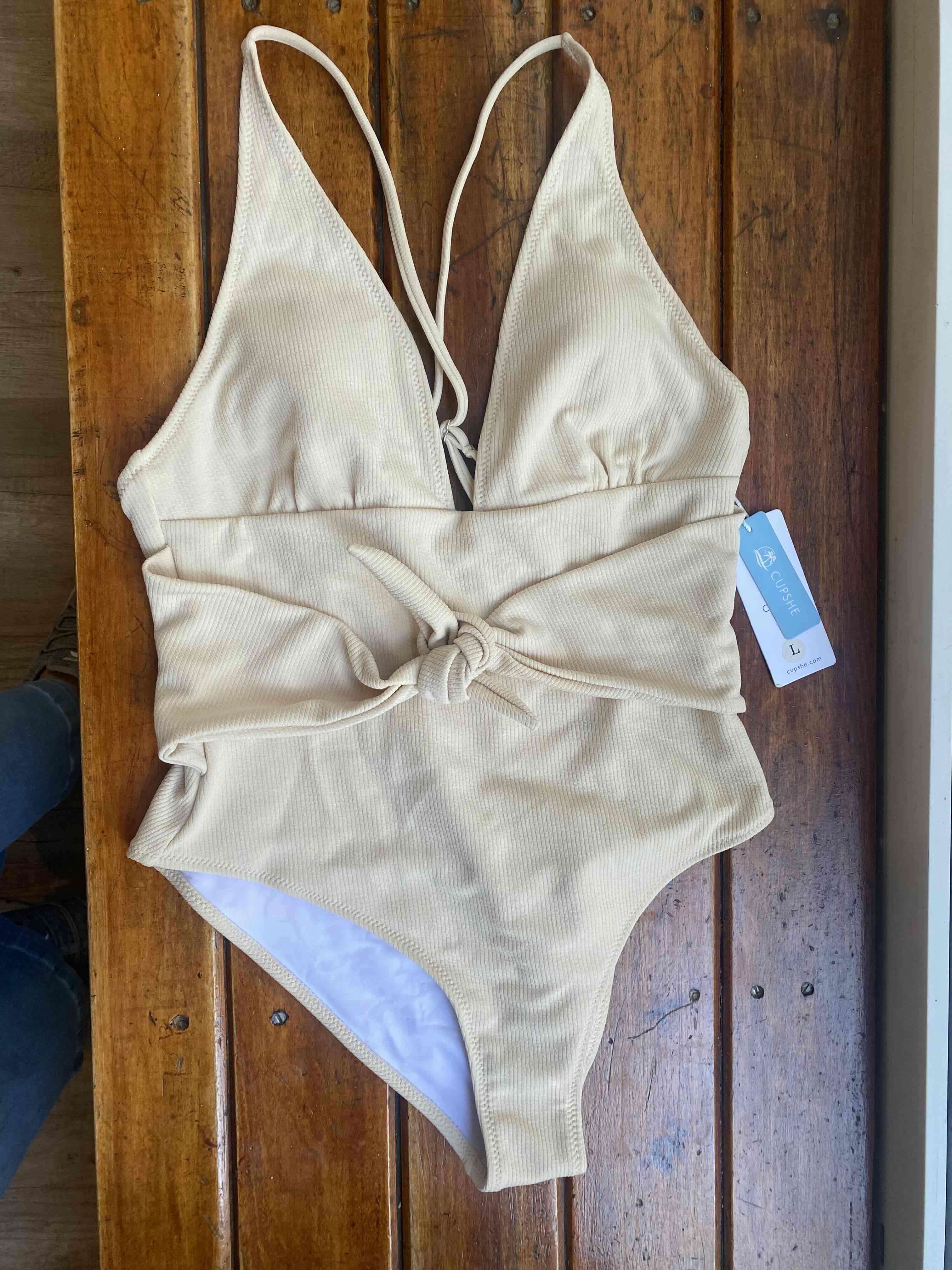 NUEVO Traje de baño beige - miniatura 1