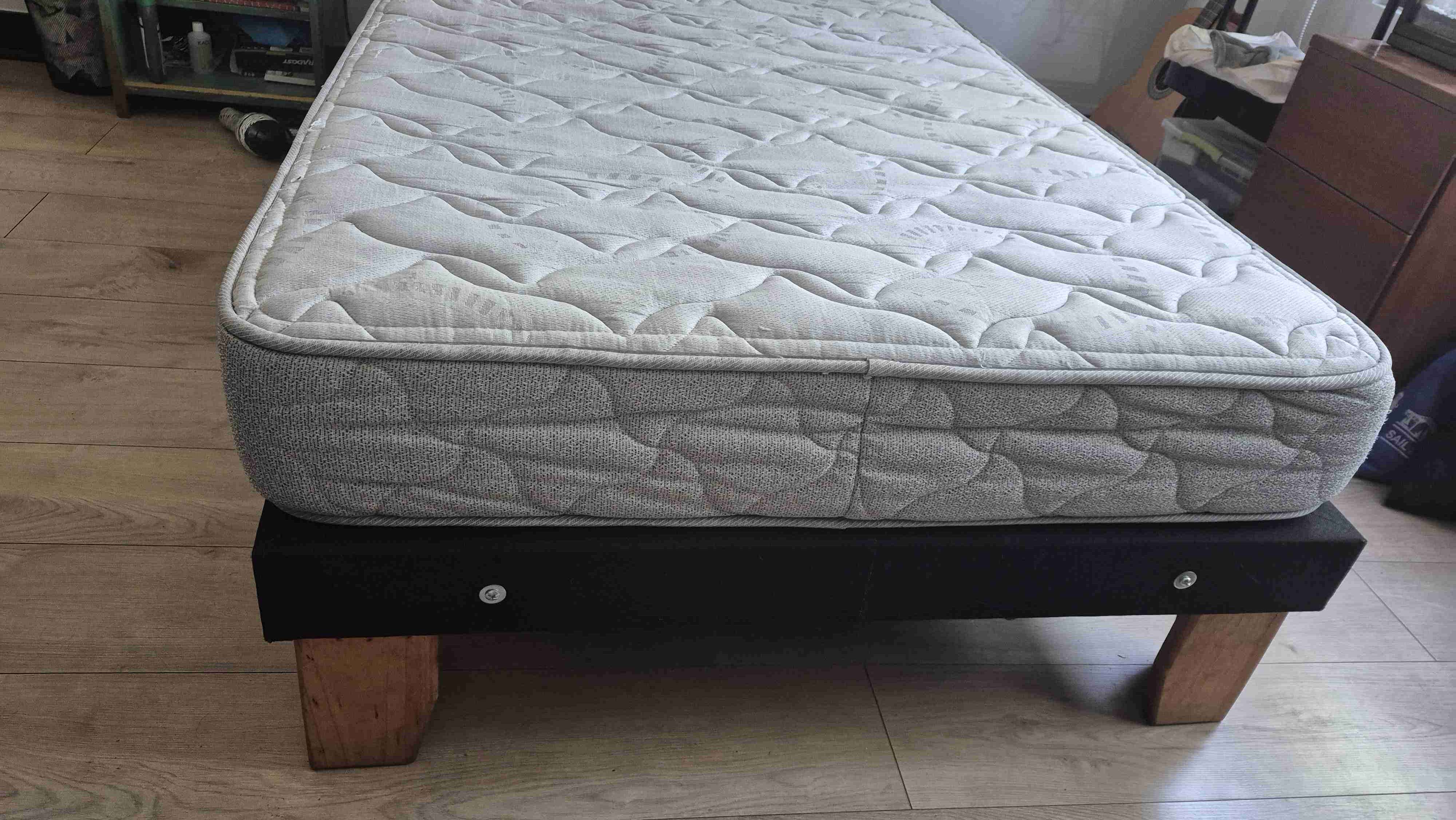 Colchón 1 1/2 (usado) + base (poco uso) - miniatura 2