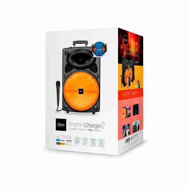 Parlante Portatil TWS Mlab Rhythm Charger 2 Naranj - miniatura 3