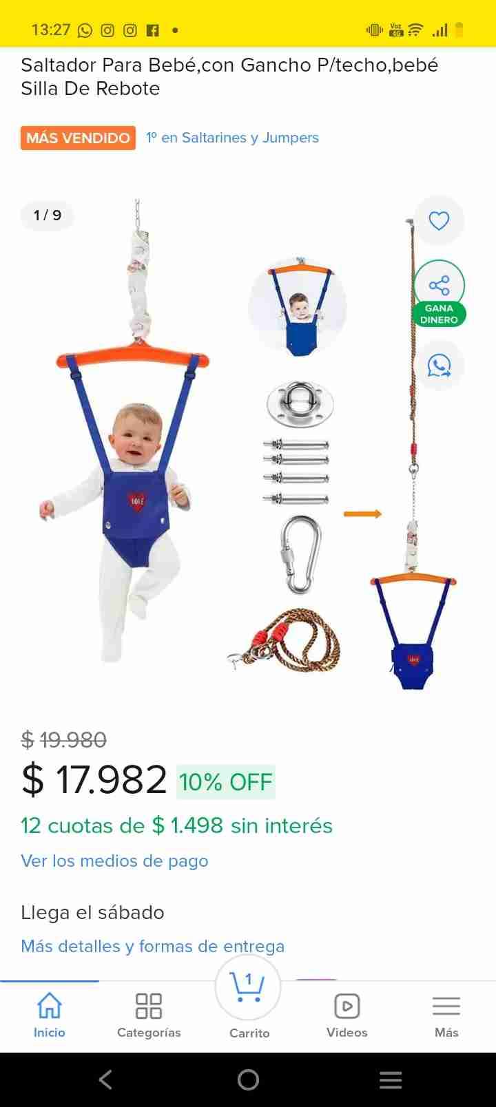 Saltador para bebé azul marino