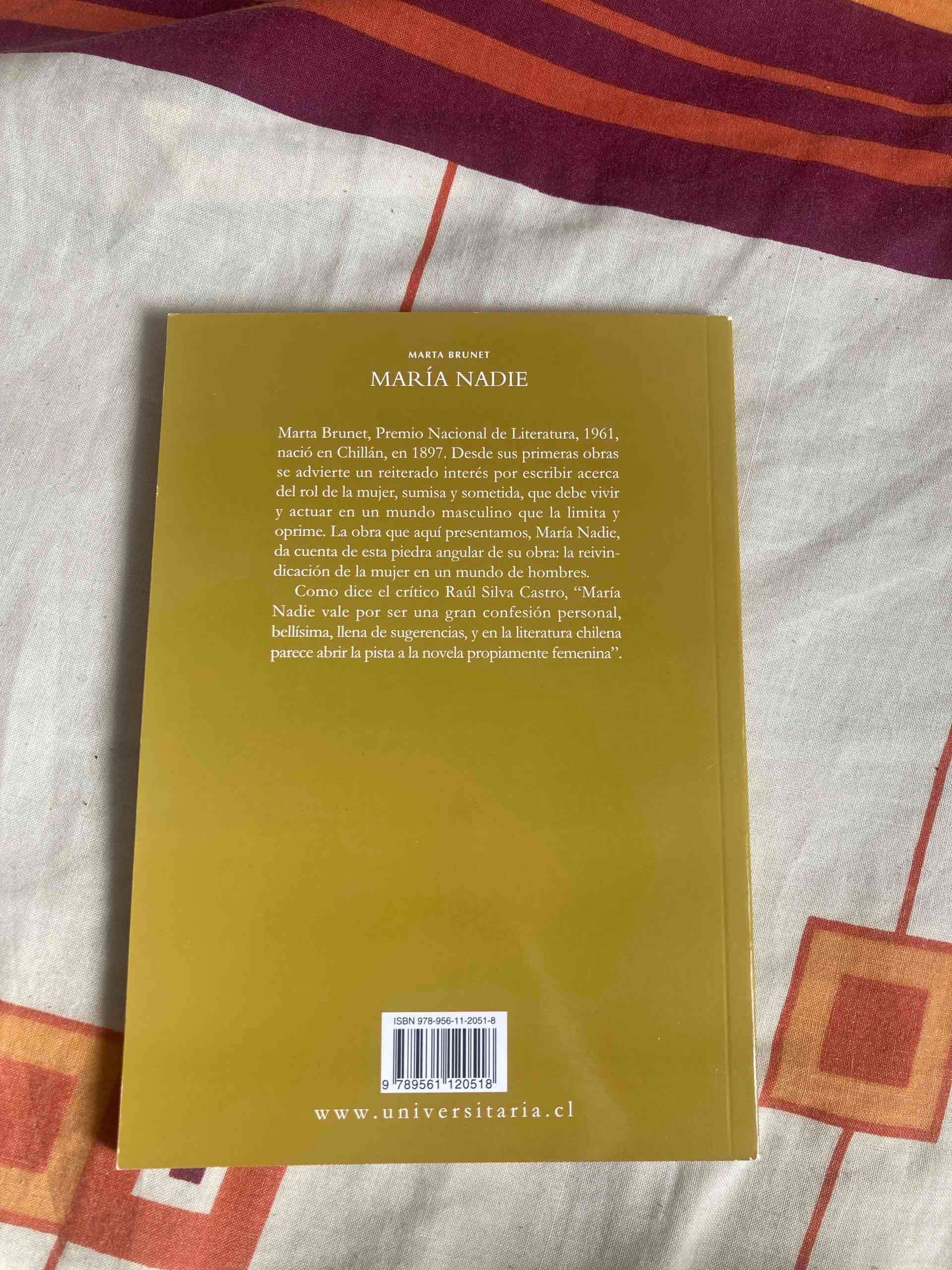 Libro María Nadie de Marta Brunet - miniatura 2