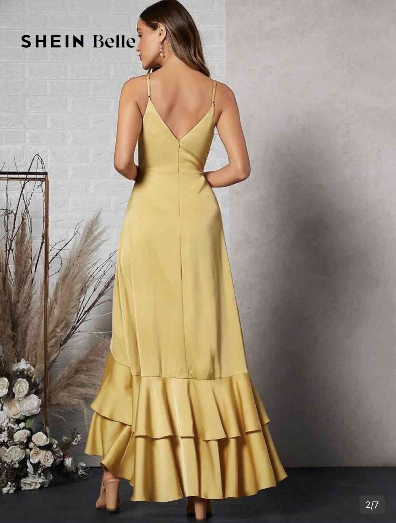 Vestido amarillo de tirantes Shein - miniatura 4