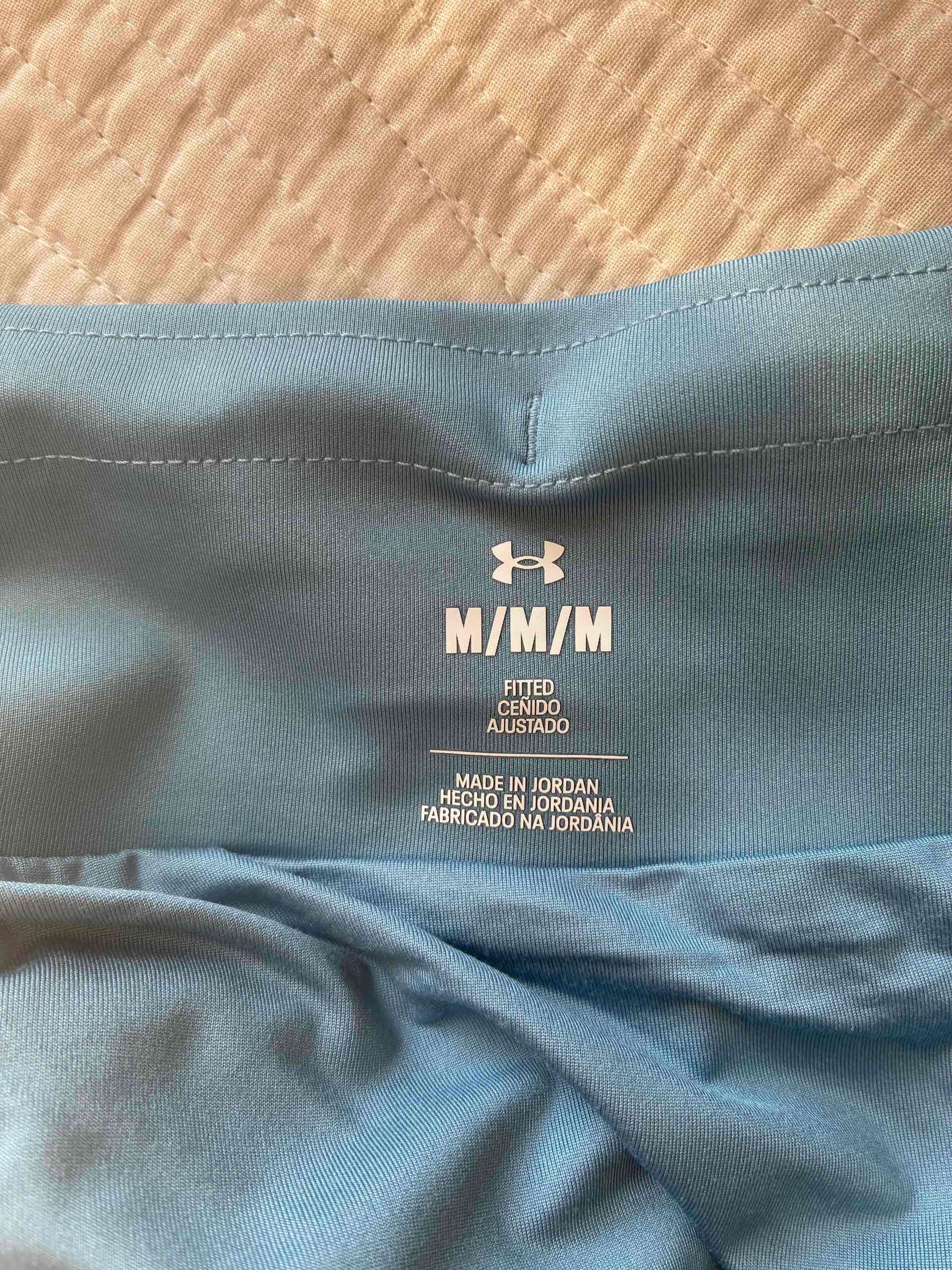 Shorts mujer  deportivos celeste Under armour - miniatura 6