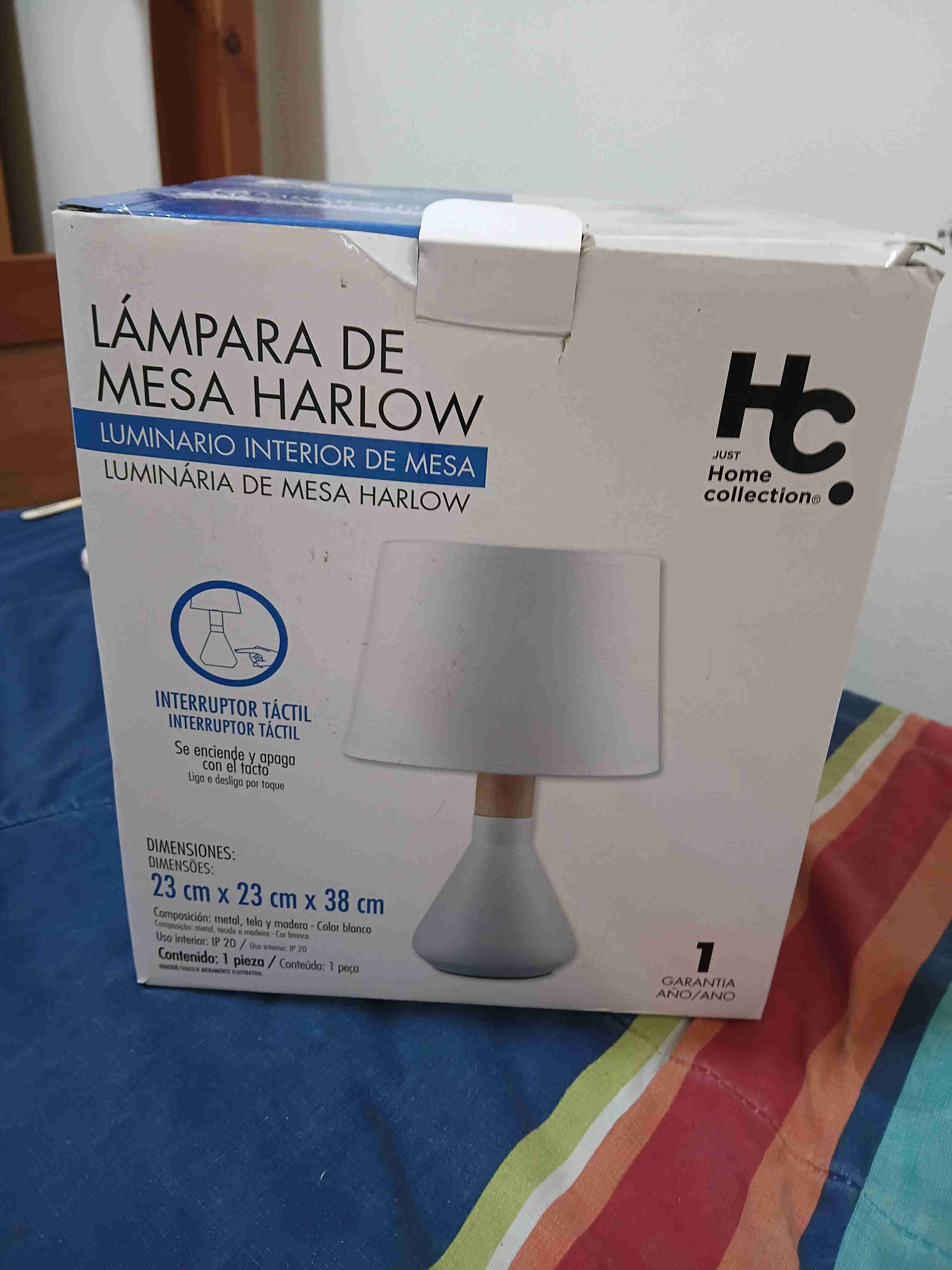 Lámpara de mesa blanca - miniatura 2