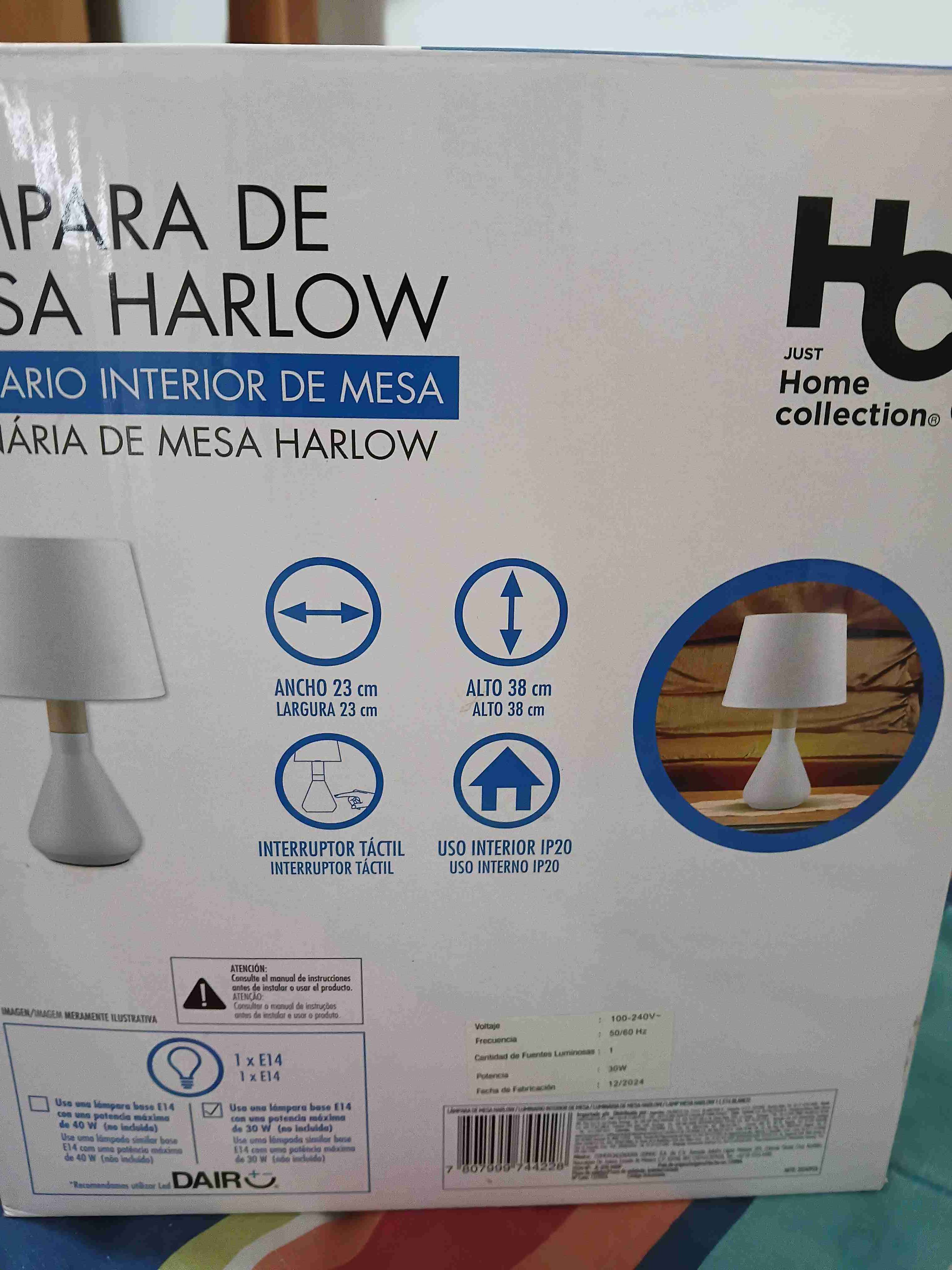 Lámpara de mesa blanca - miniatura 3