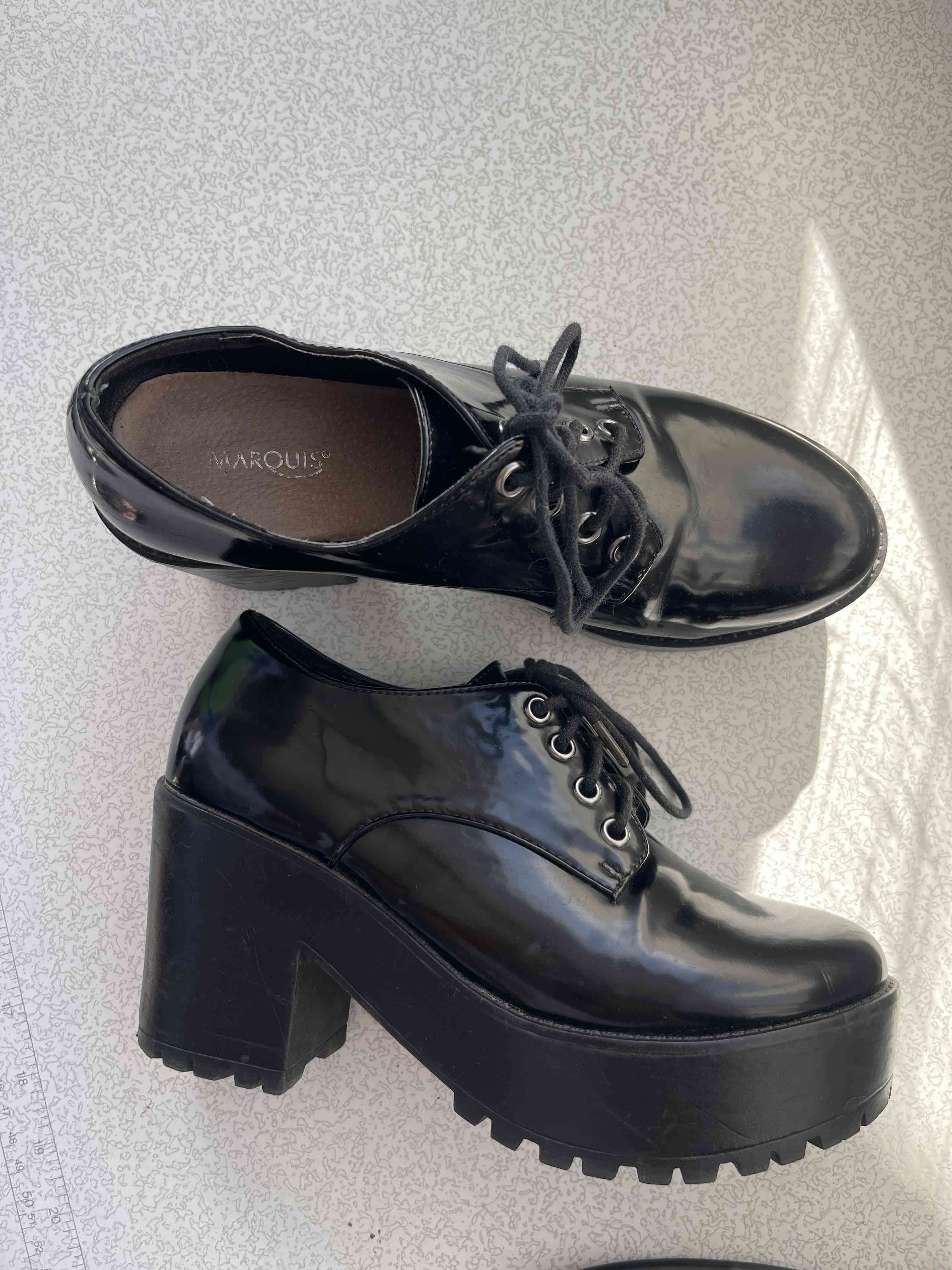 Zapatos de plataforma negros Marquis - miniatura 3