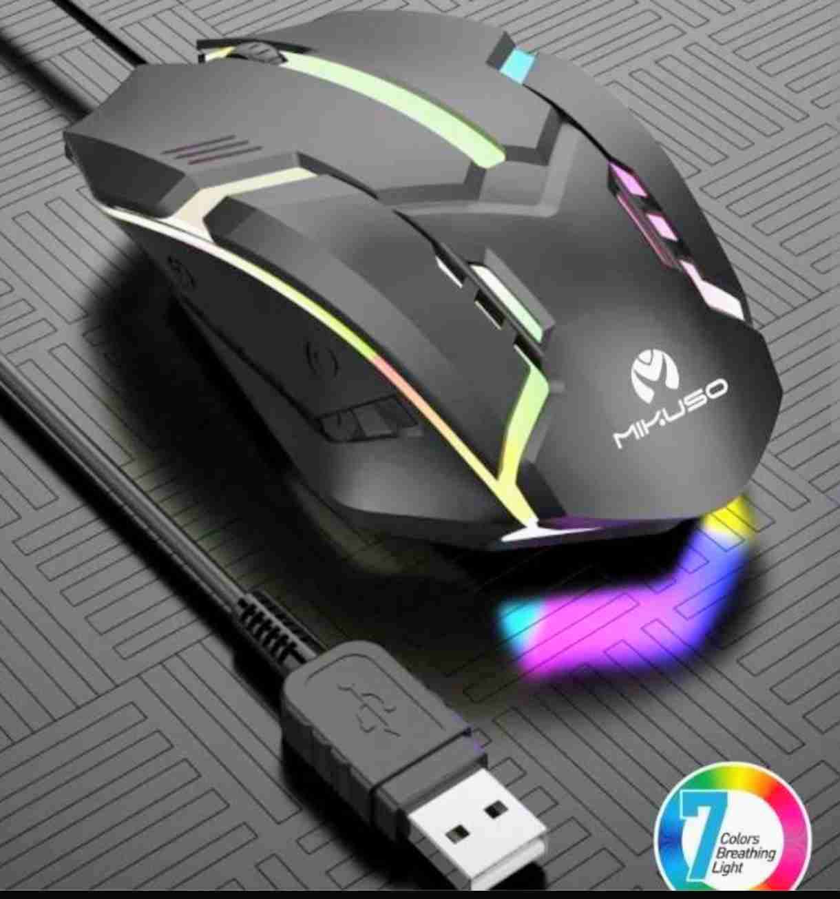 Mouse USB con luces LED - miniatura 4
