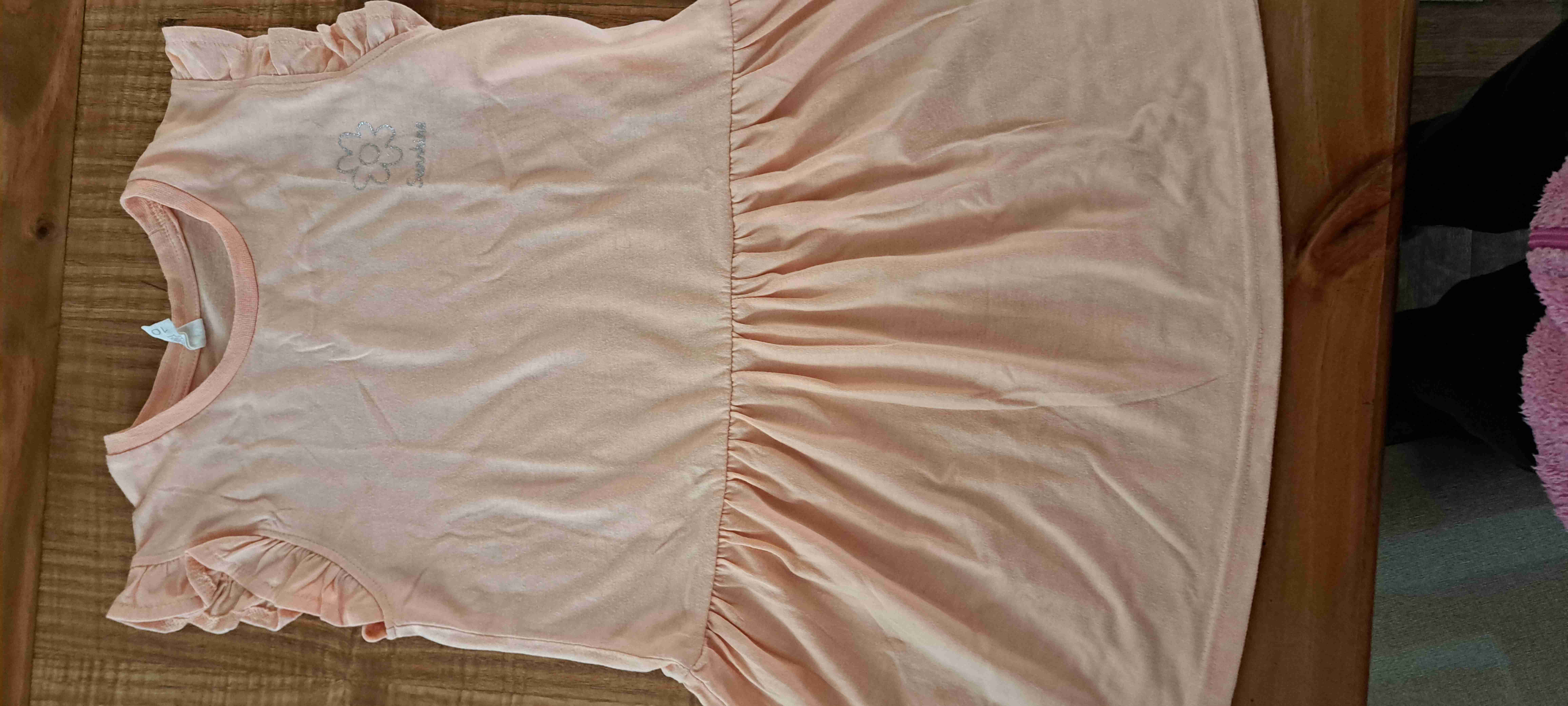 Vestido niña  con estampado gatitos y color damasc - miniatura 4