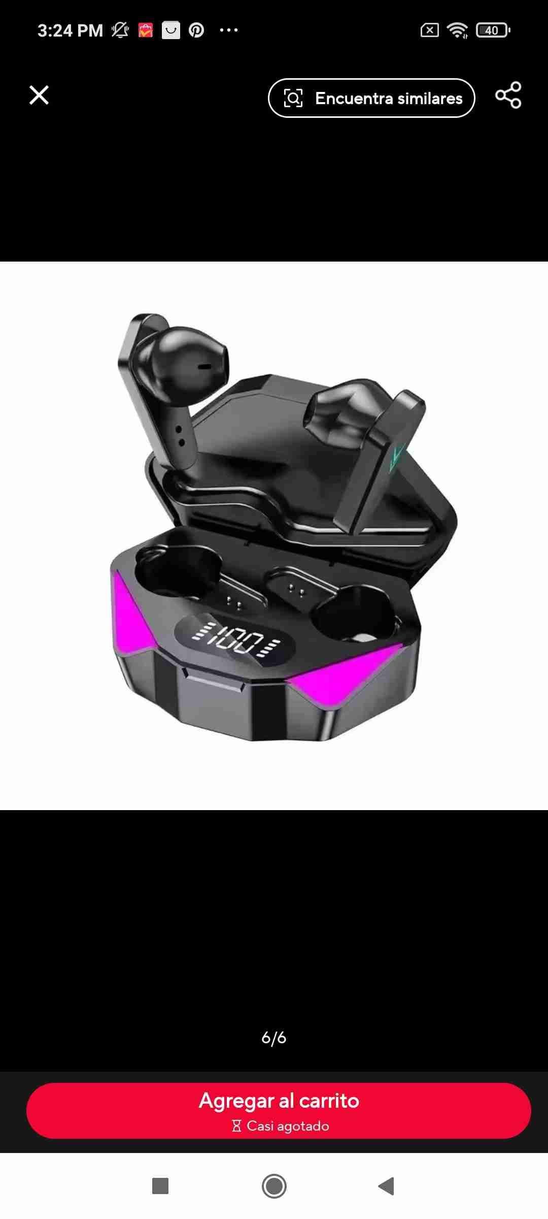 Audífonos inalámbricos negros - miniatura 1