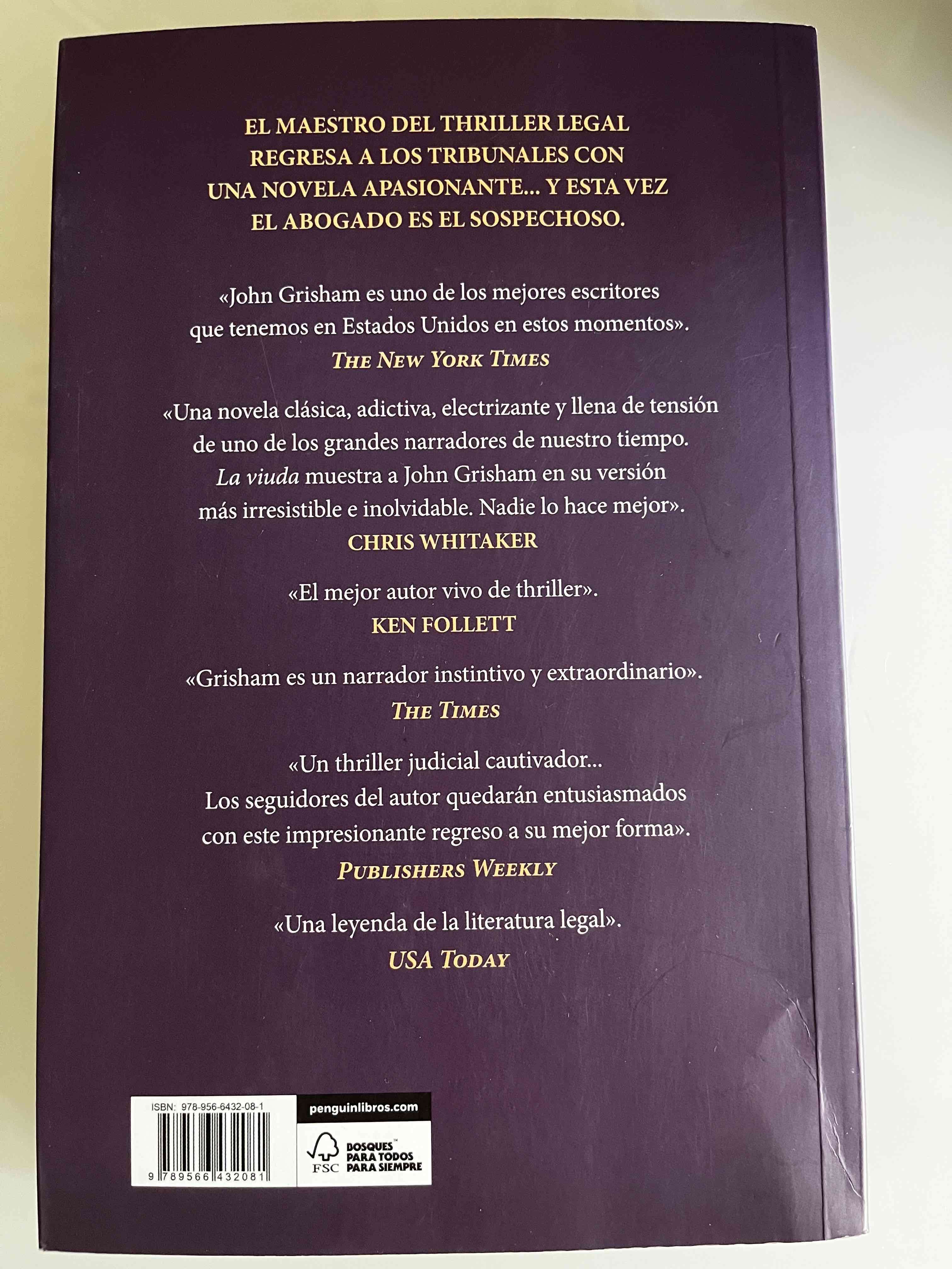 Libro 'La Viuda' de John Grisham - miniatura 3