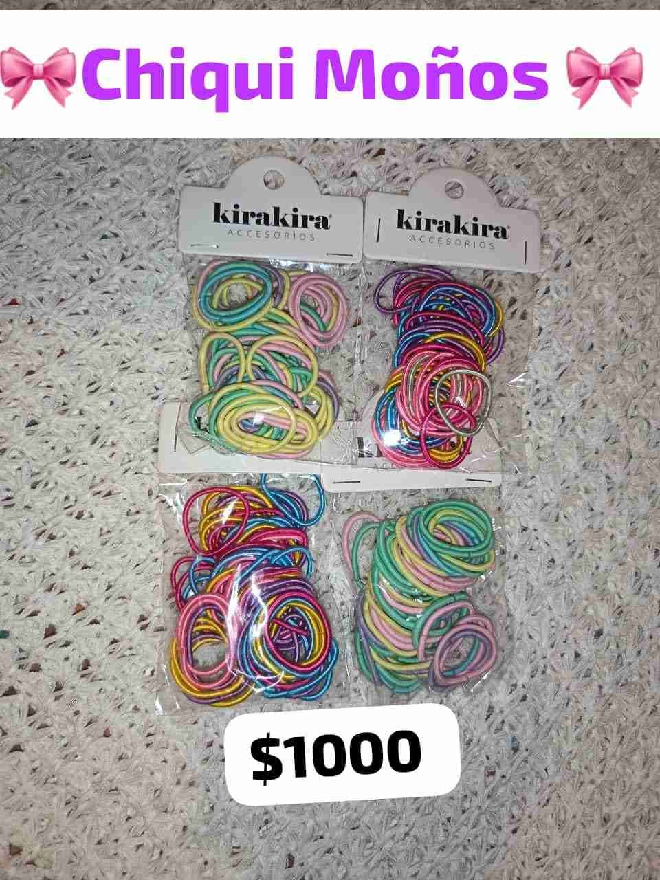 Moño de encaje con lazo rosa - miniatura 5