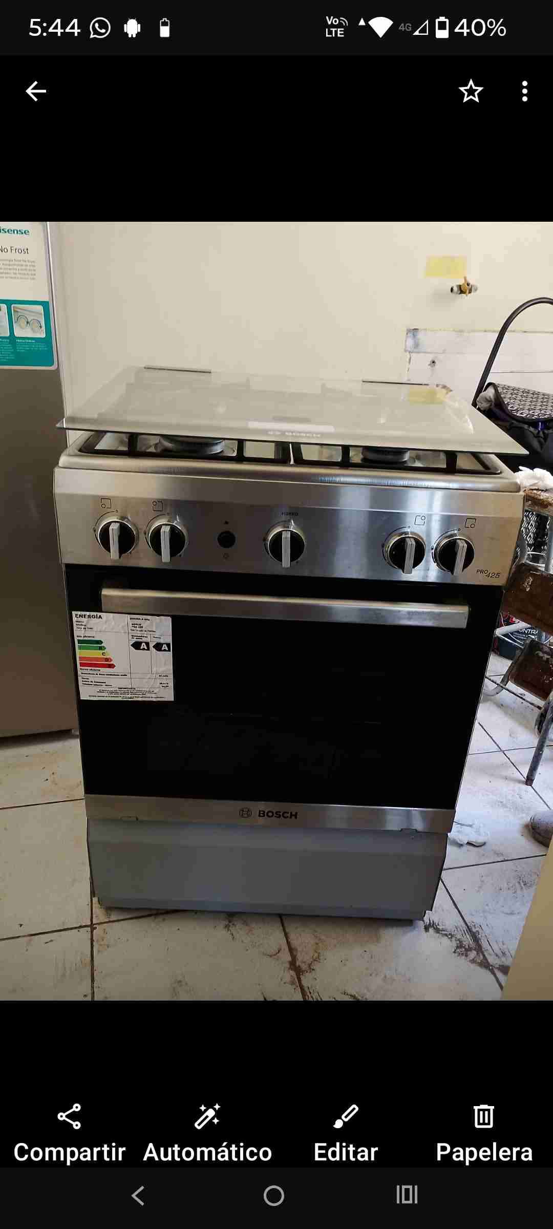 Cocina a gas Bosch 4 quemadores - miniatura 1