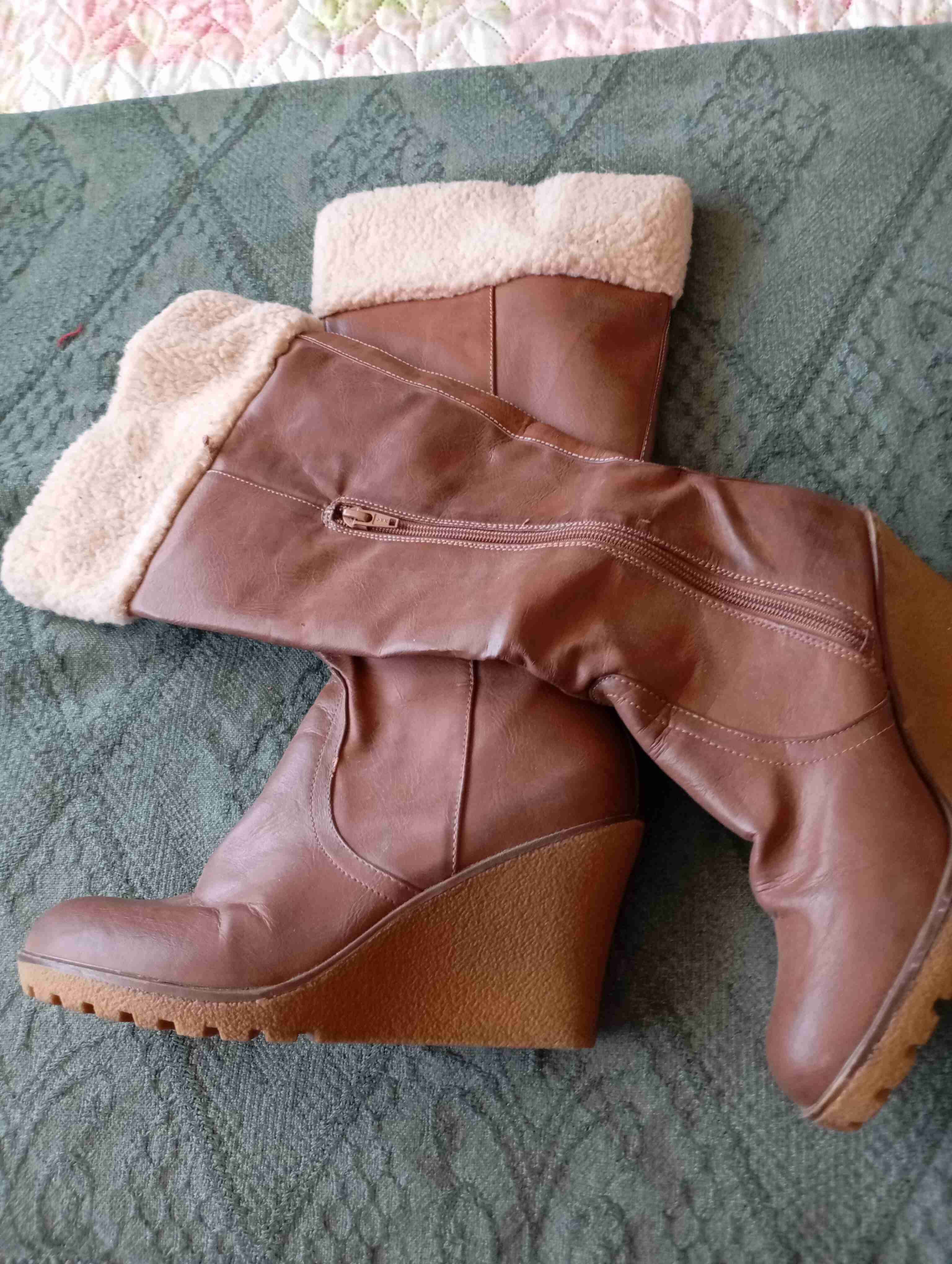 Botines de cuero marrón - miniatura 4