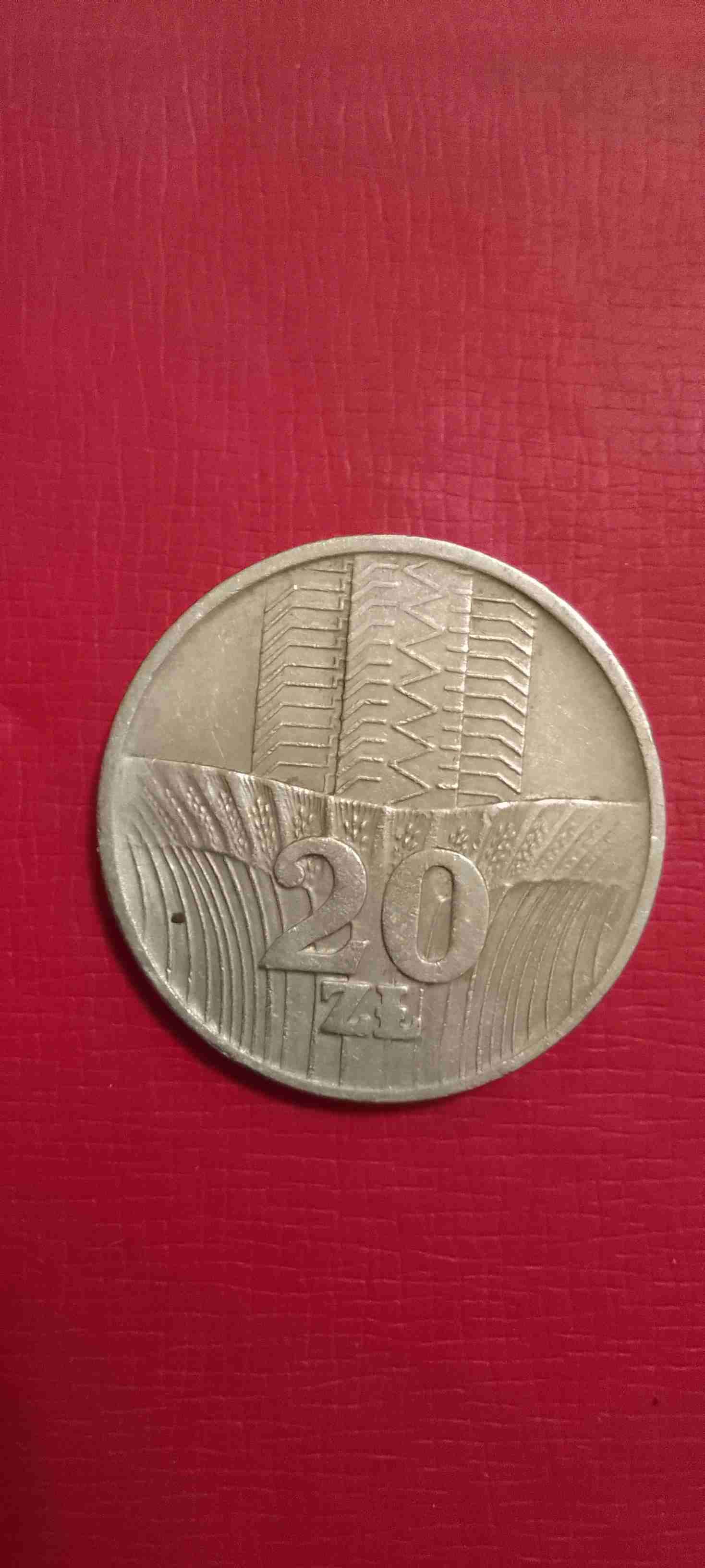 Moneda Polonia  20 zlotych 1974 - miniatura 2